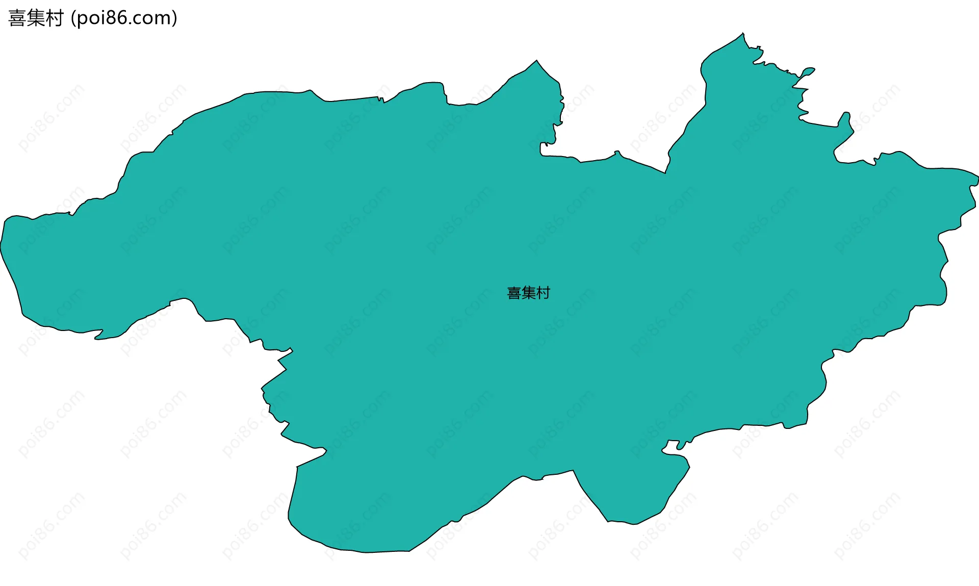 喜集村边界地图