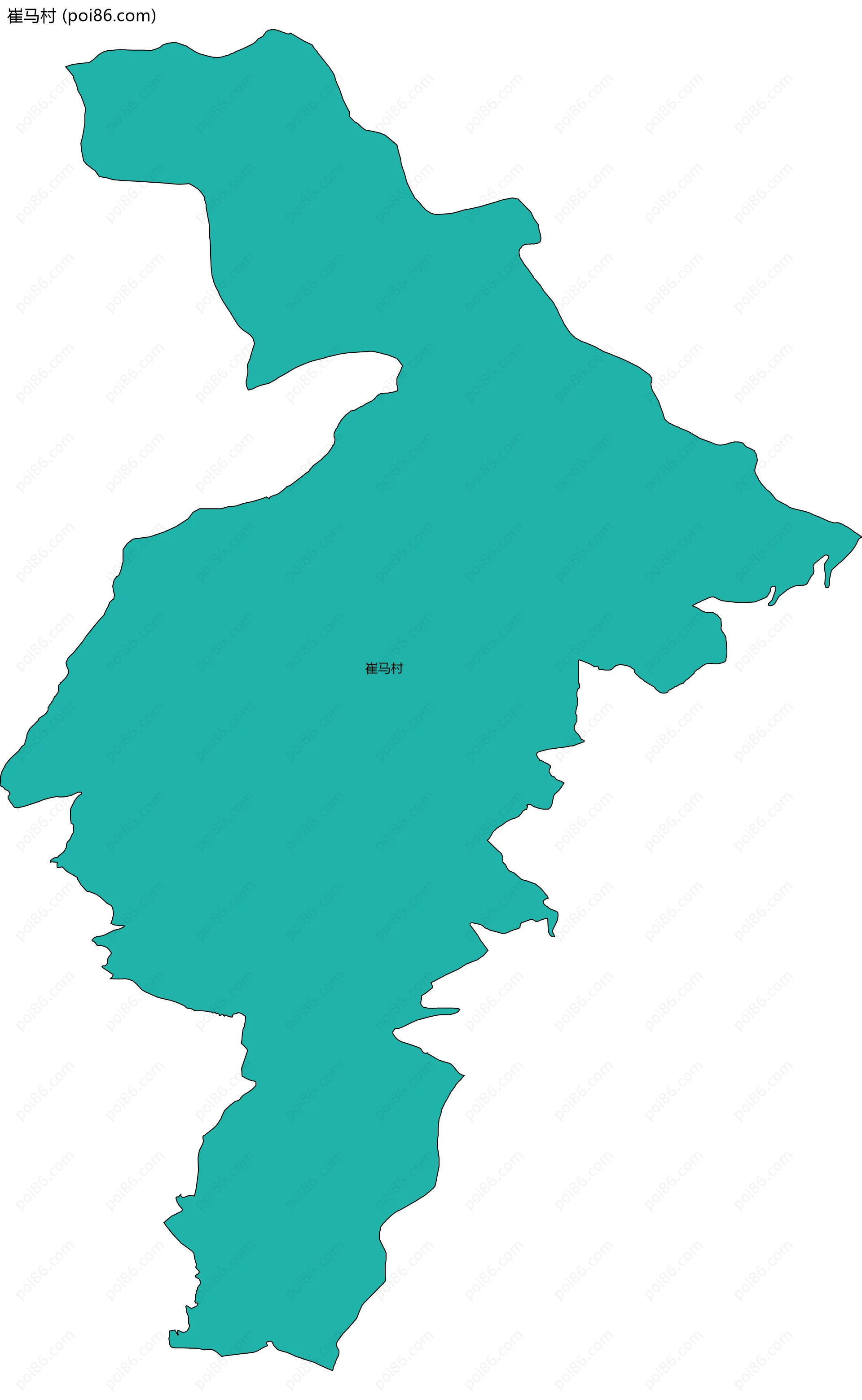 崔马村边界地图