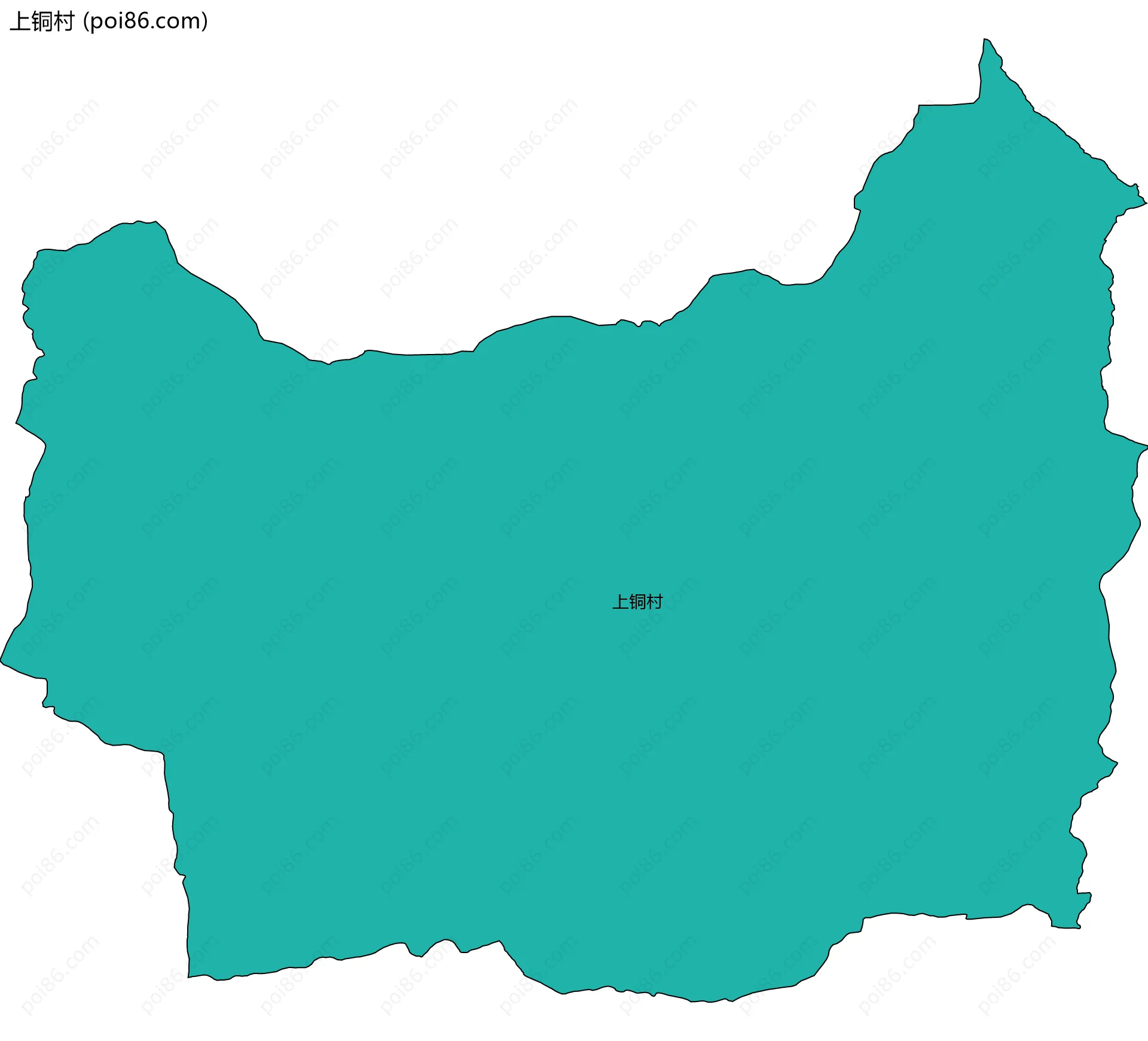 上铜村边界地图