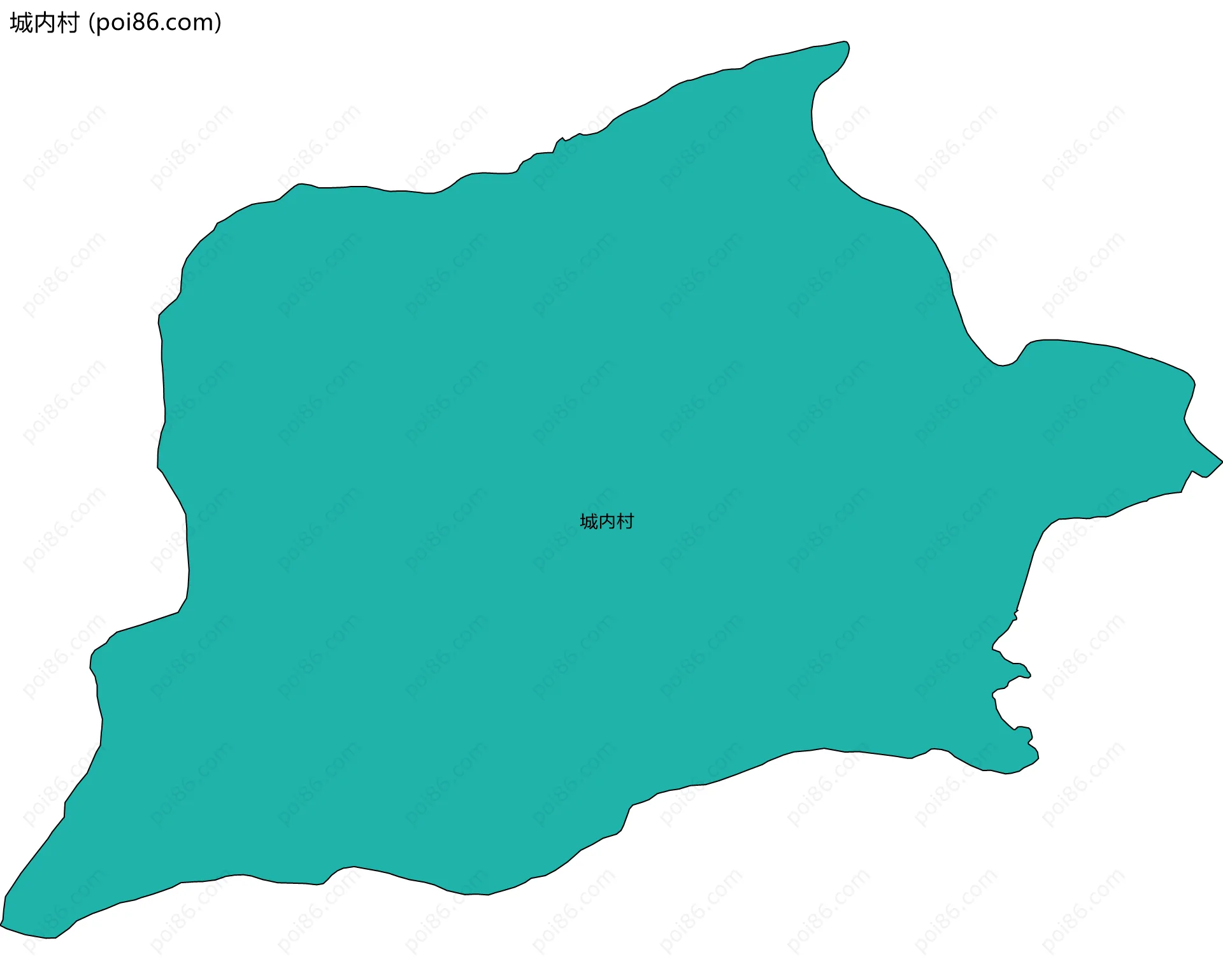 城内村边界地图