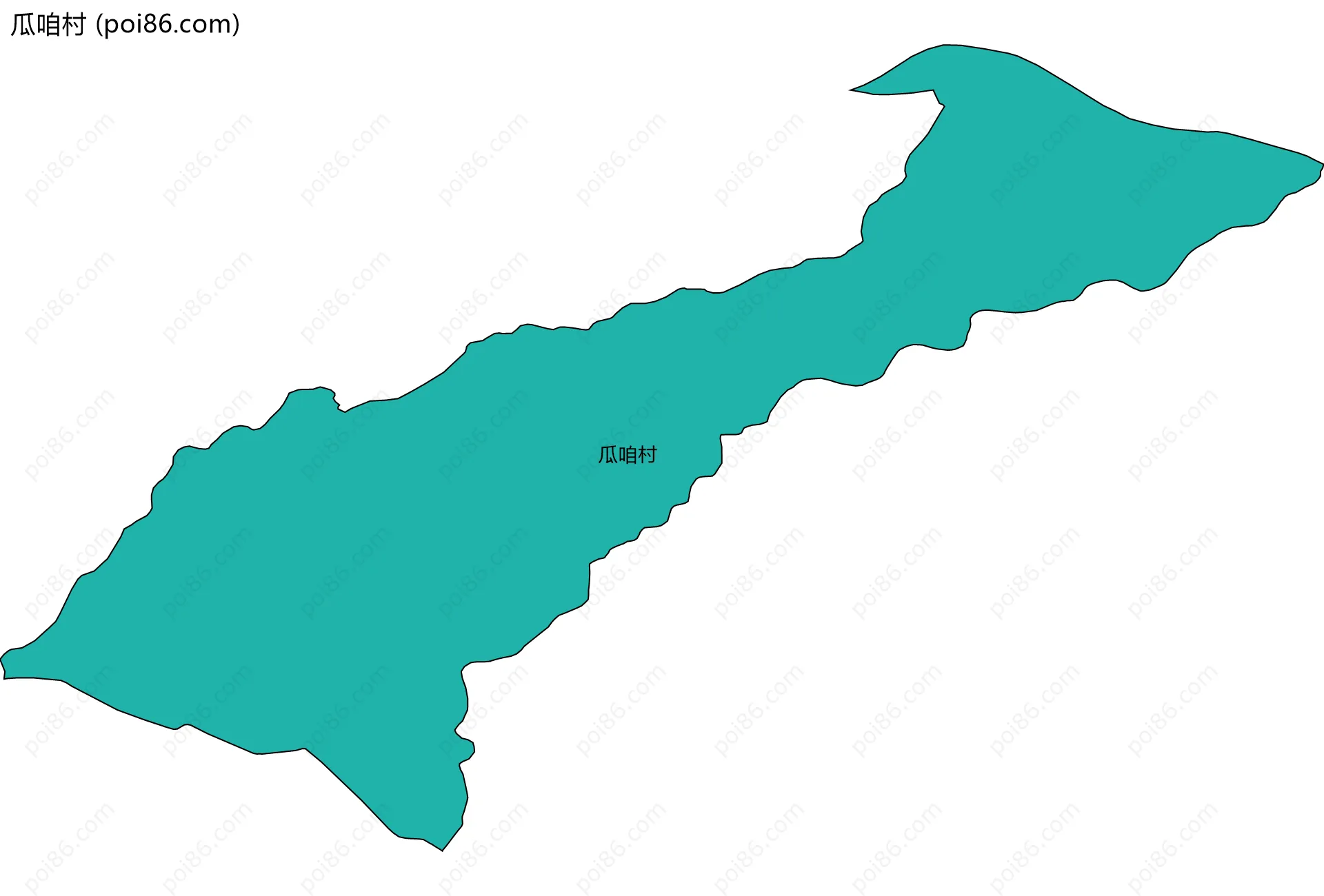 瓜咱村边界地图