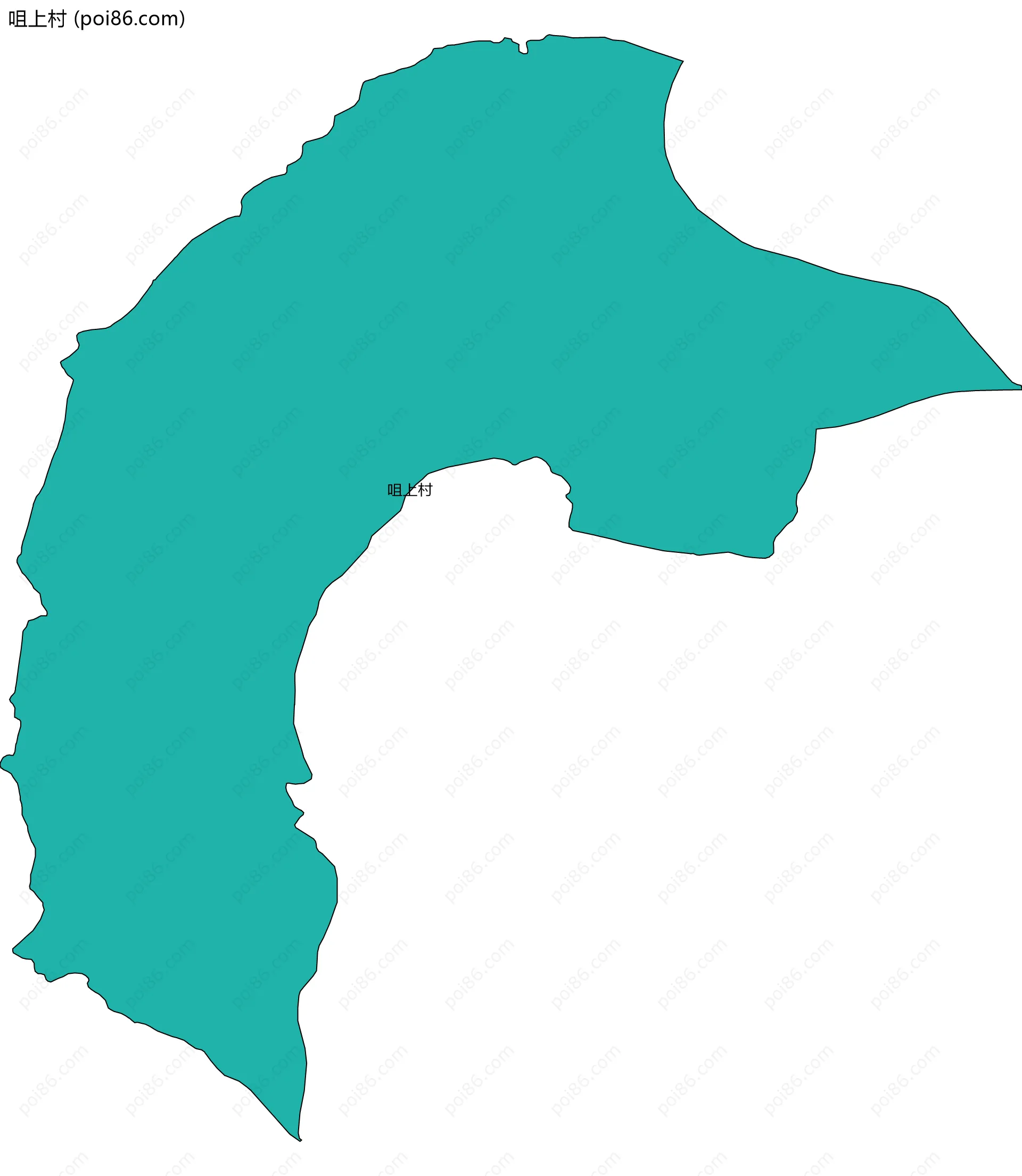 咀上村边界地图