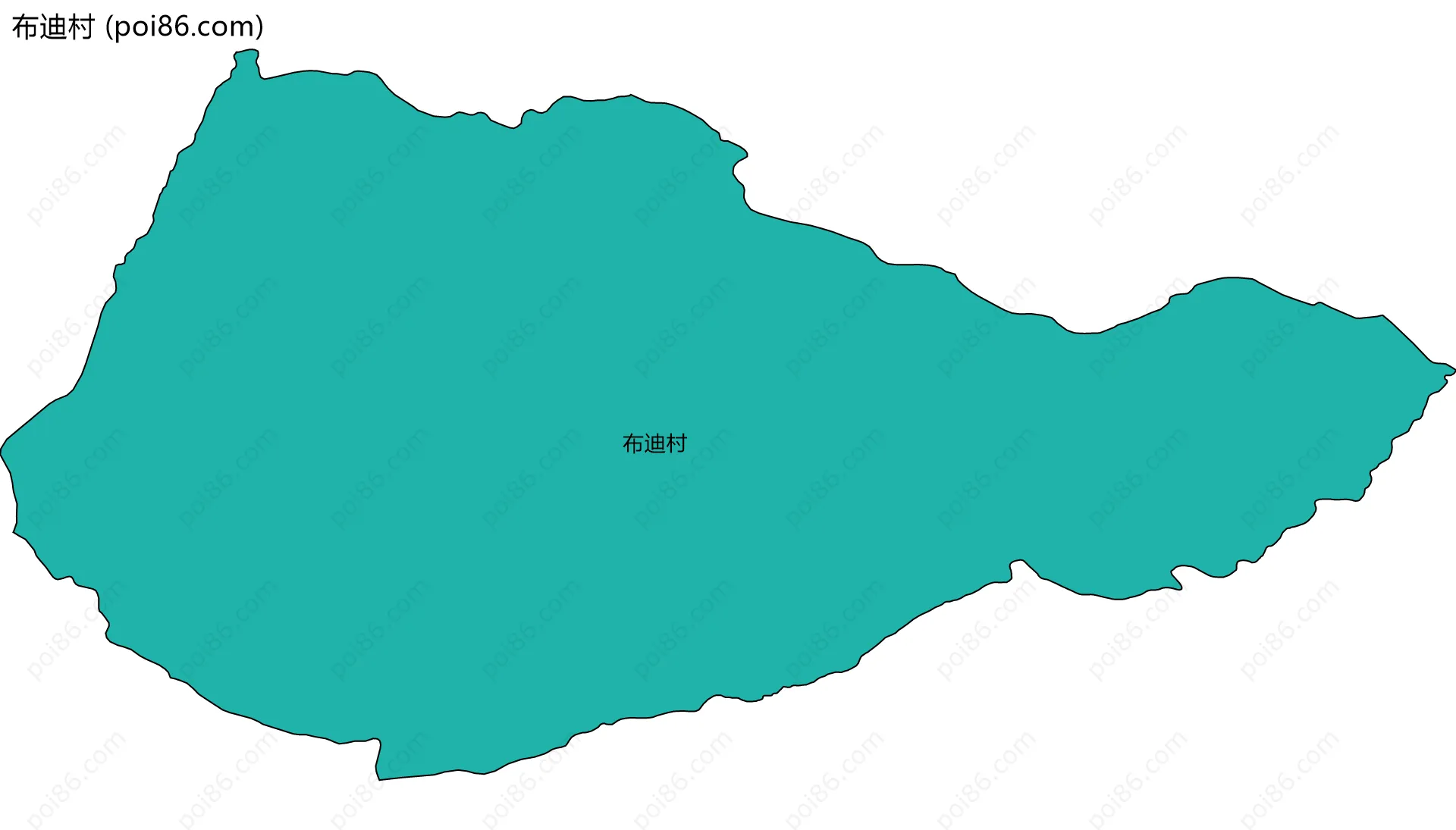 布迪村边界地图