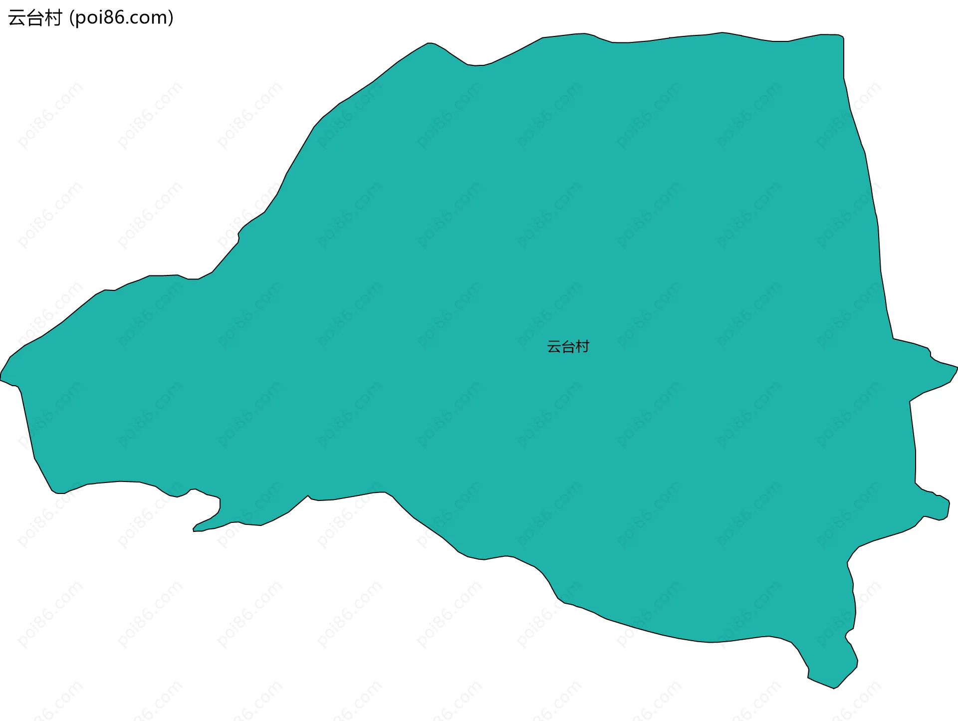 云台村边界地图