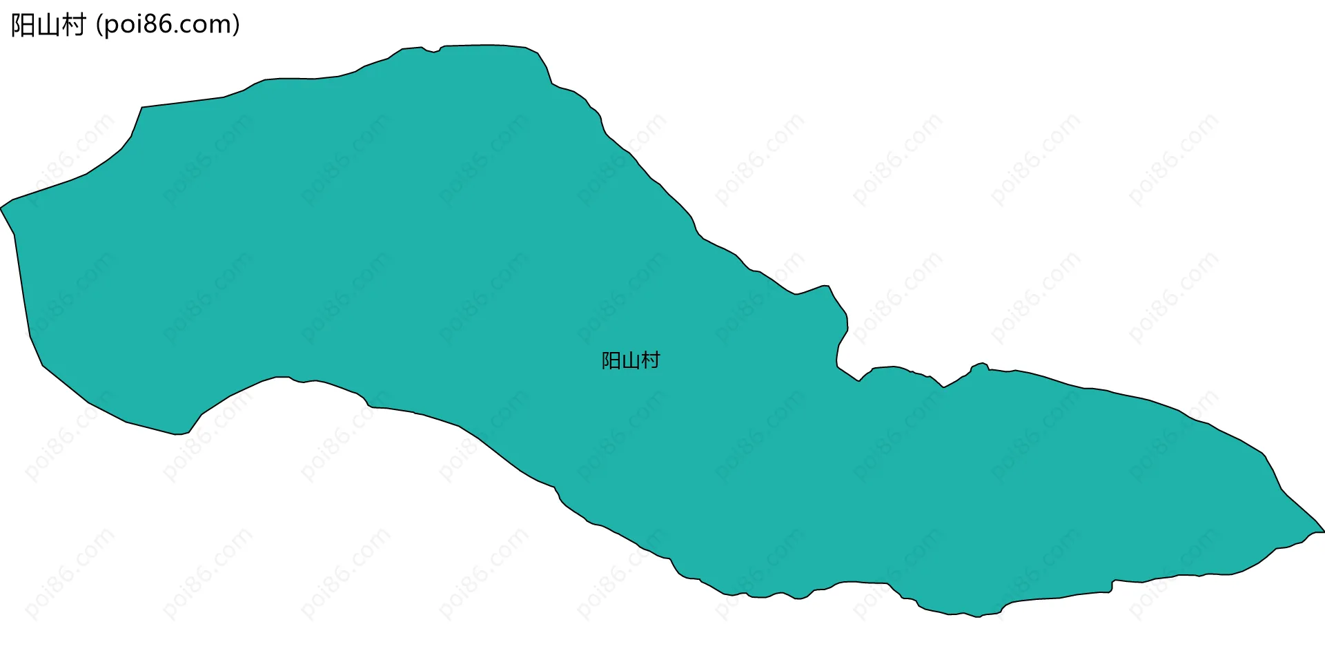 阳山村边界地图