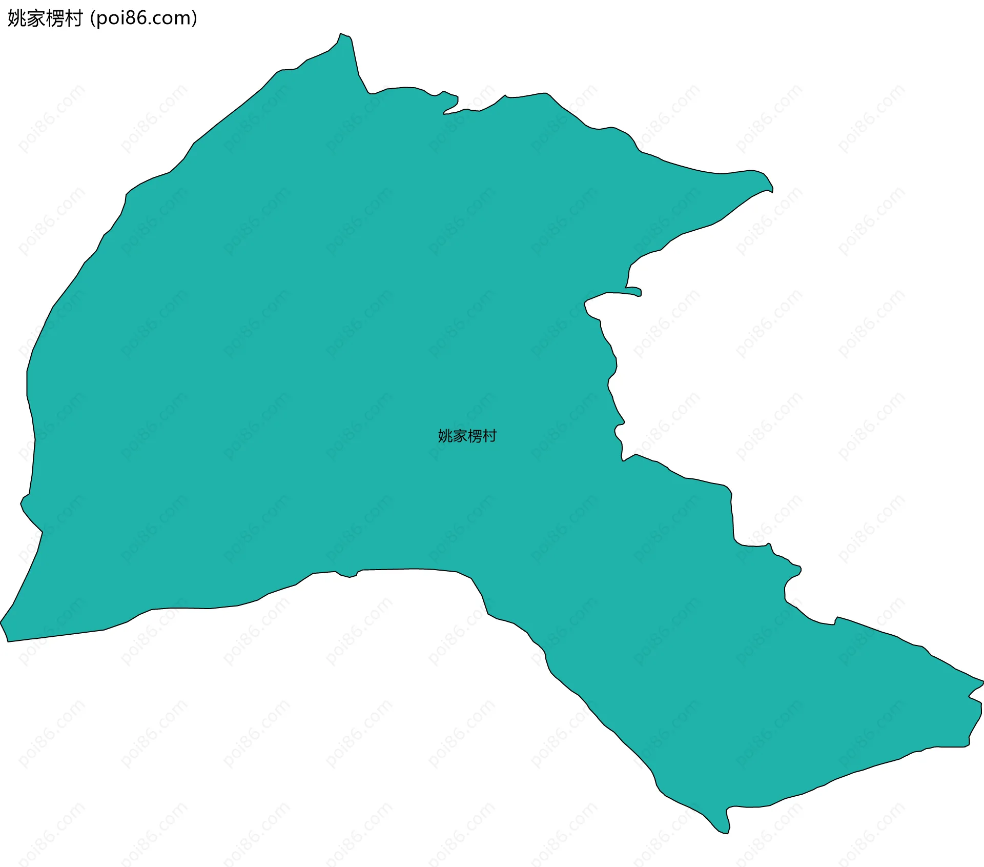 姚家楞村边界地图
