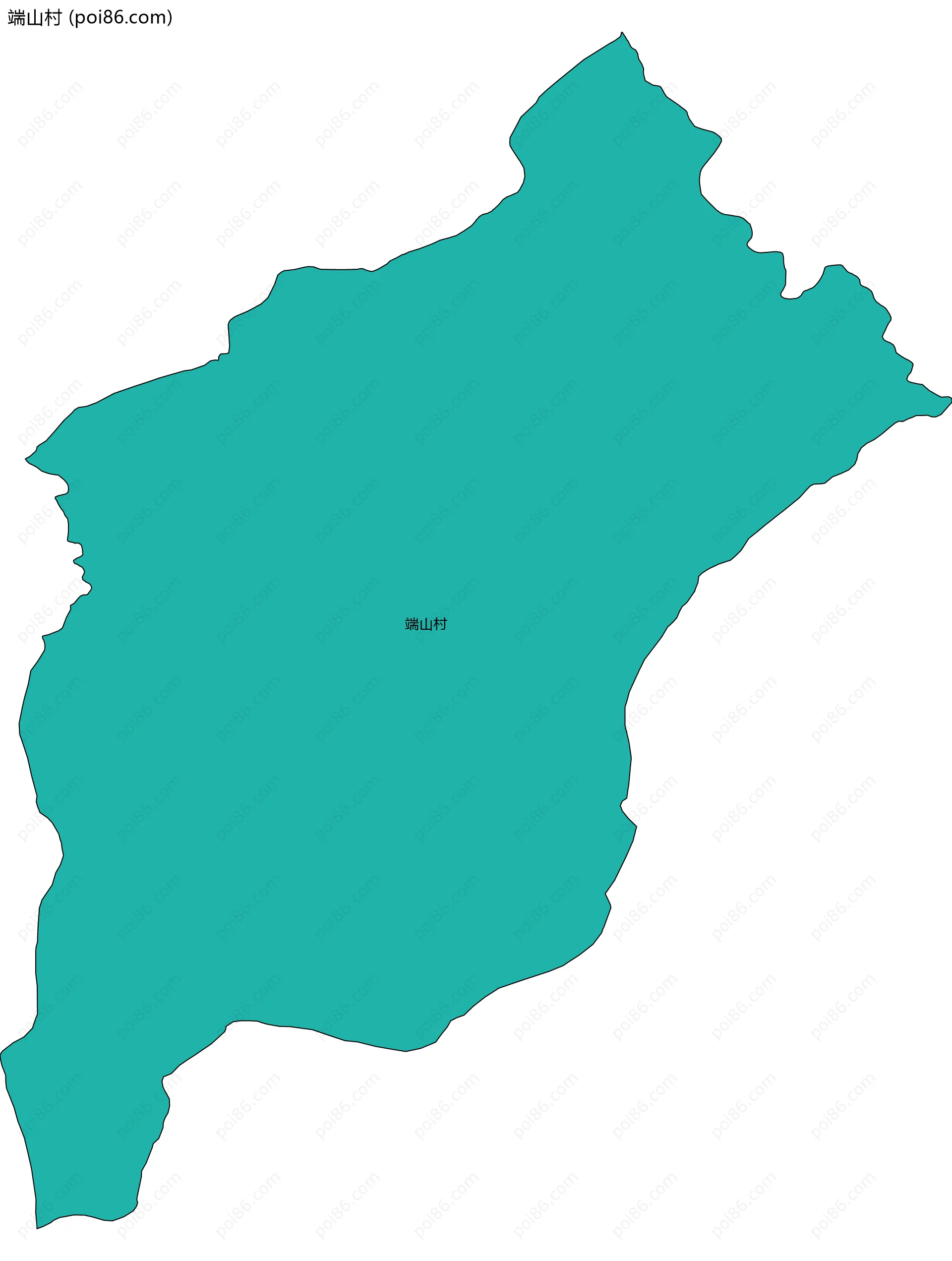 端山村边界地图