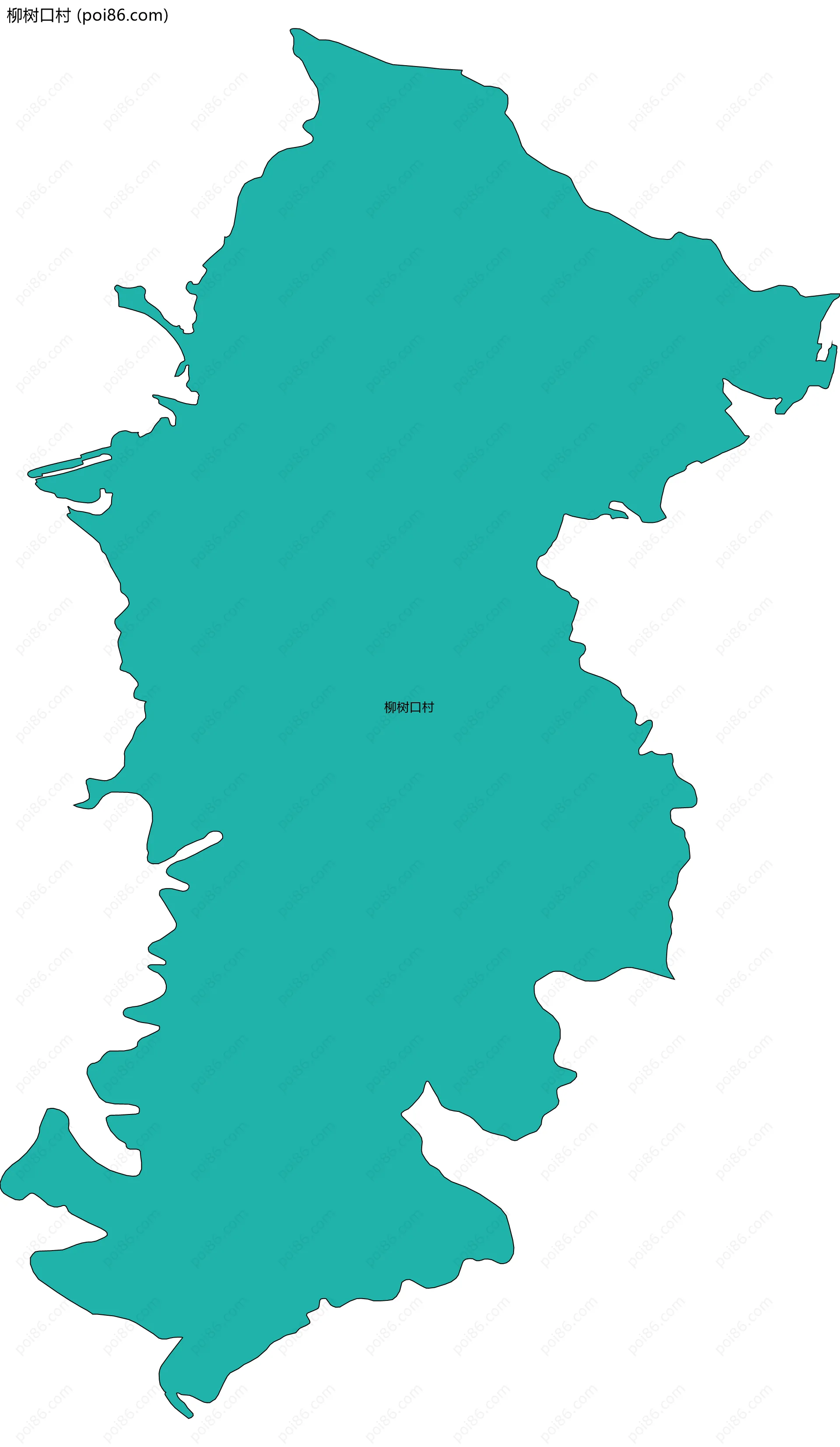 柳树口村边界地图