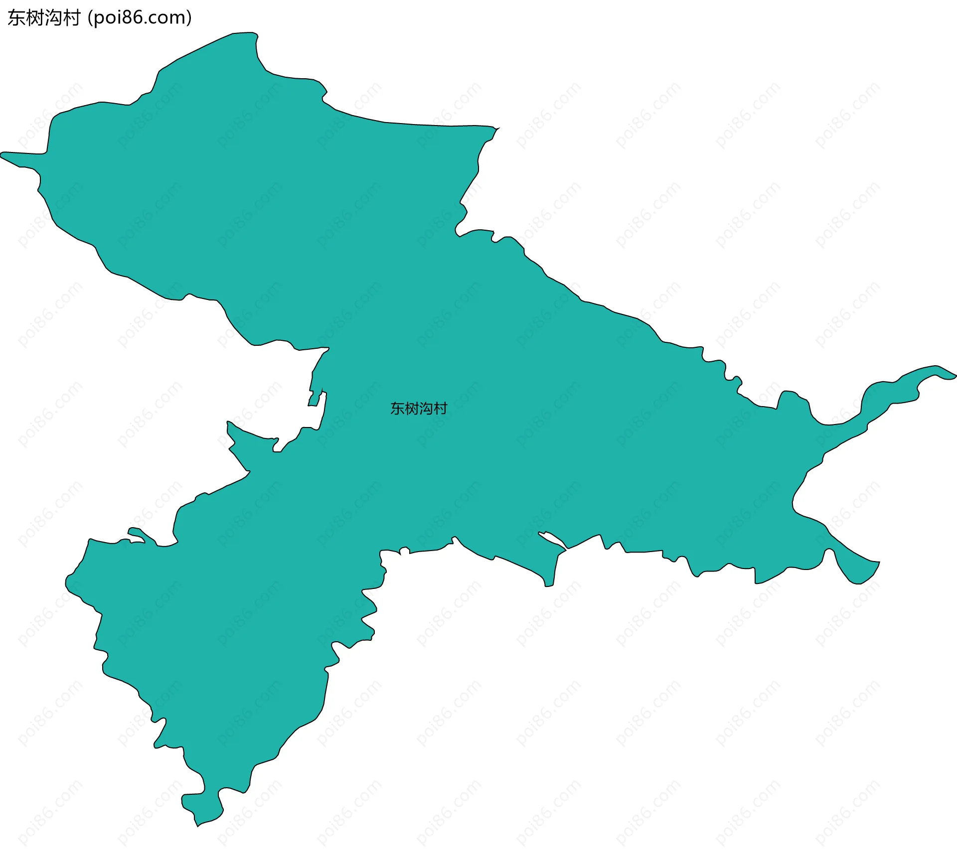 东树沟村边界地图