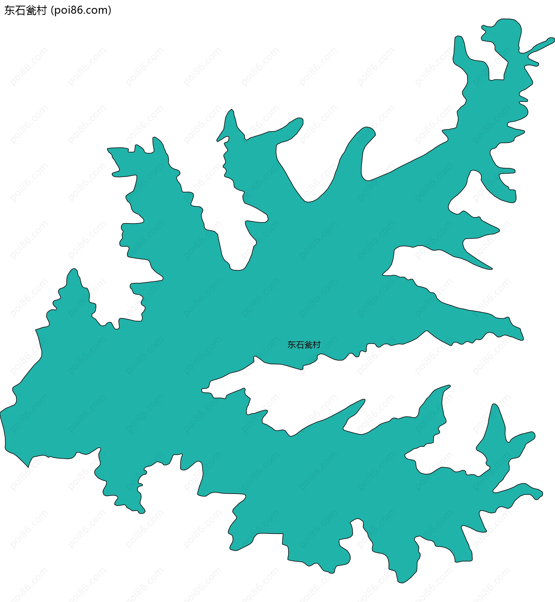 东石瓮村边界地图