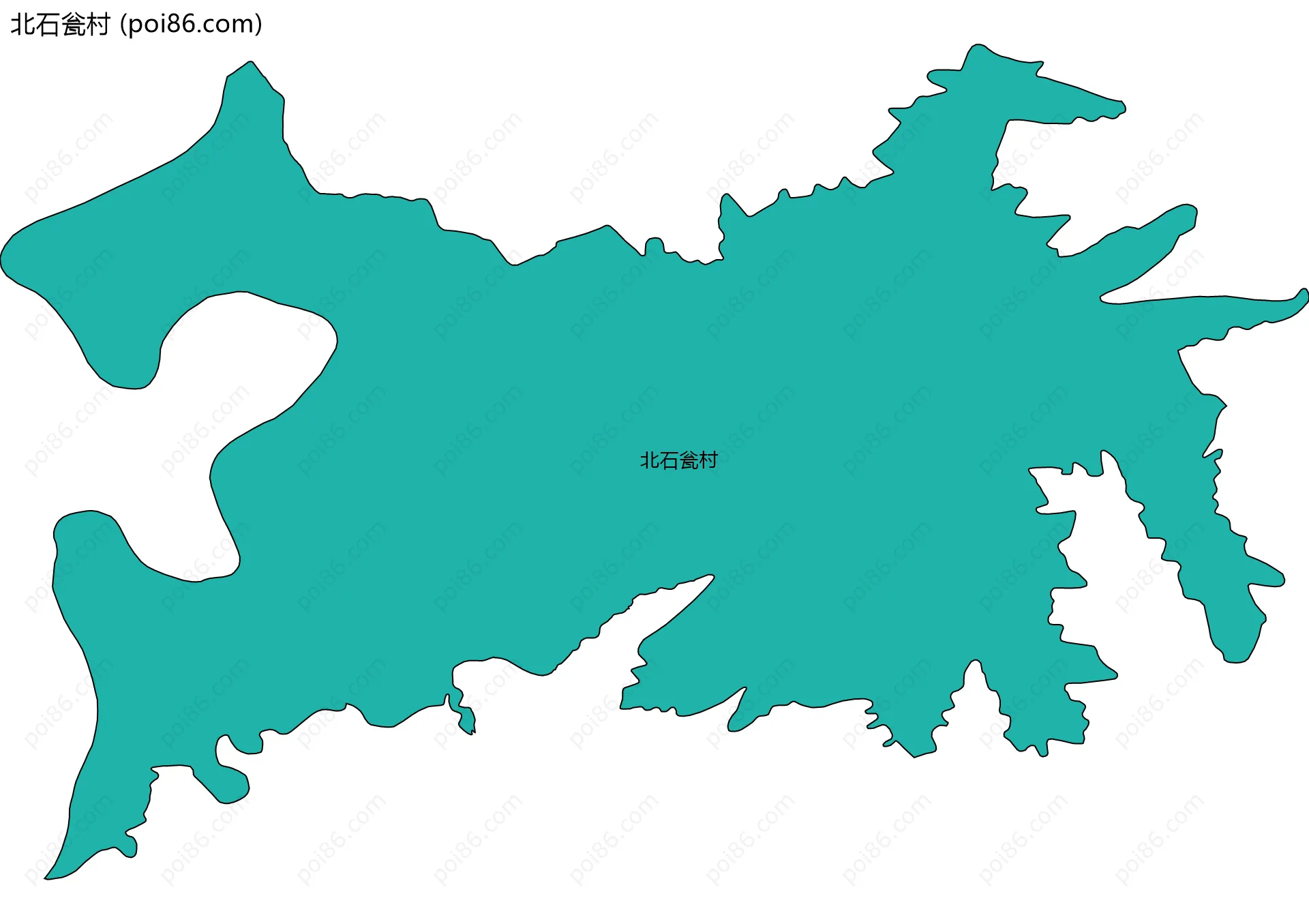 北石瓮村边界地图