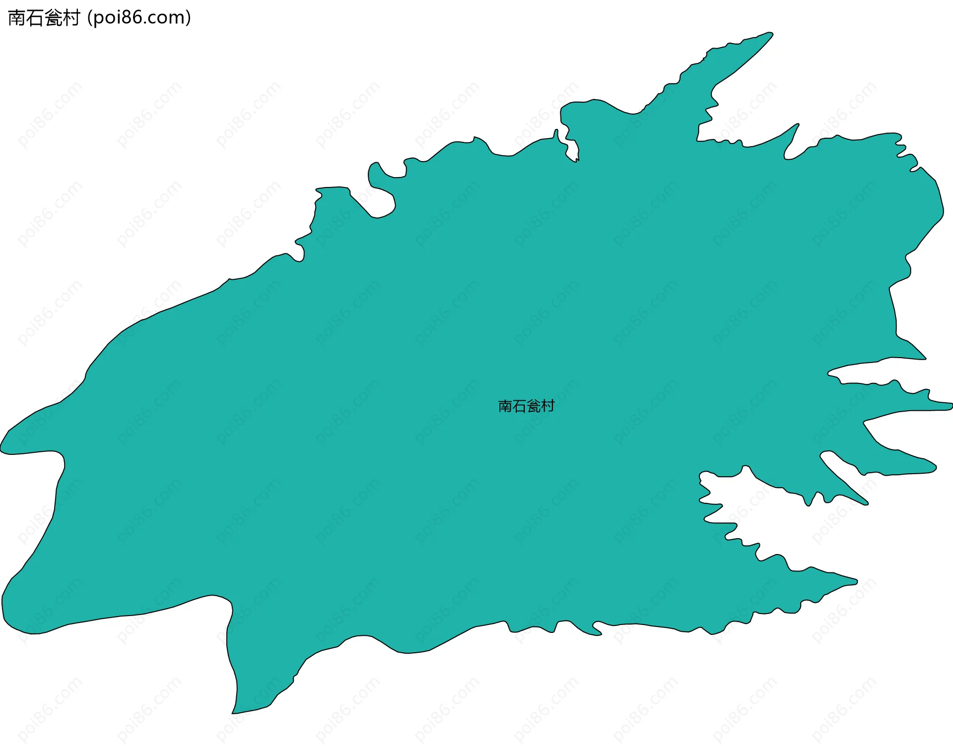 南石瓮村边界地图