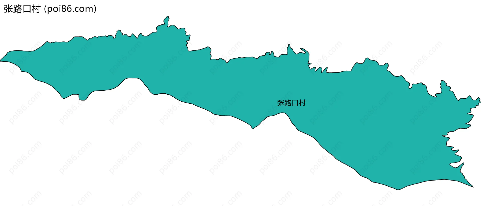 张路口村边界地图