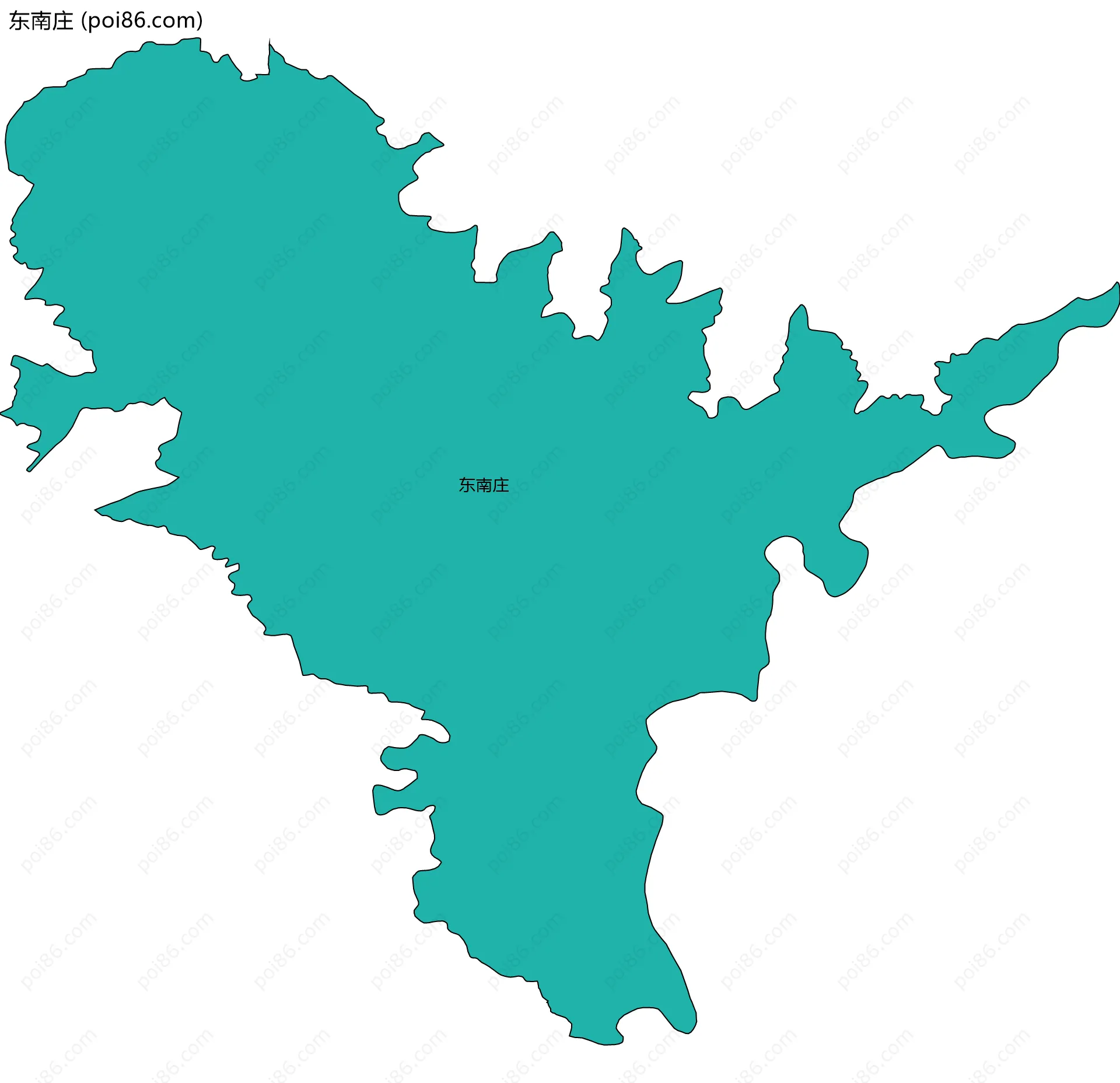 东南庄边界地图