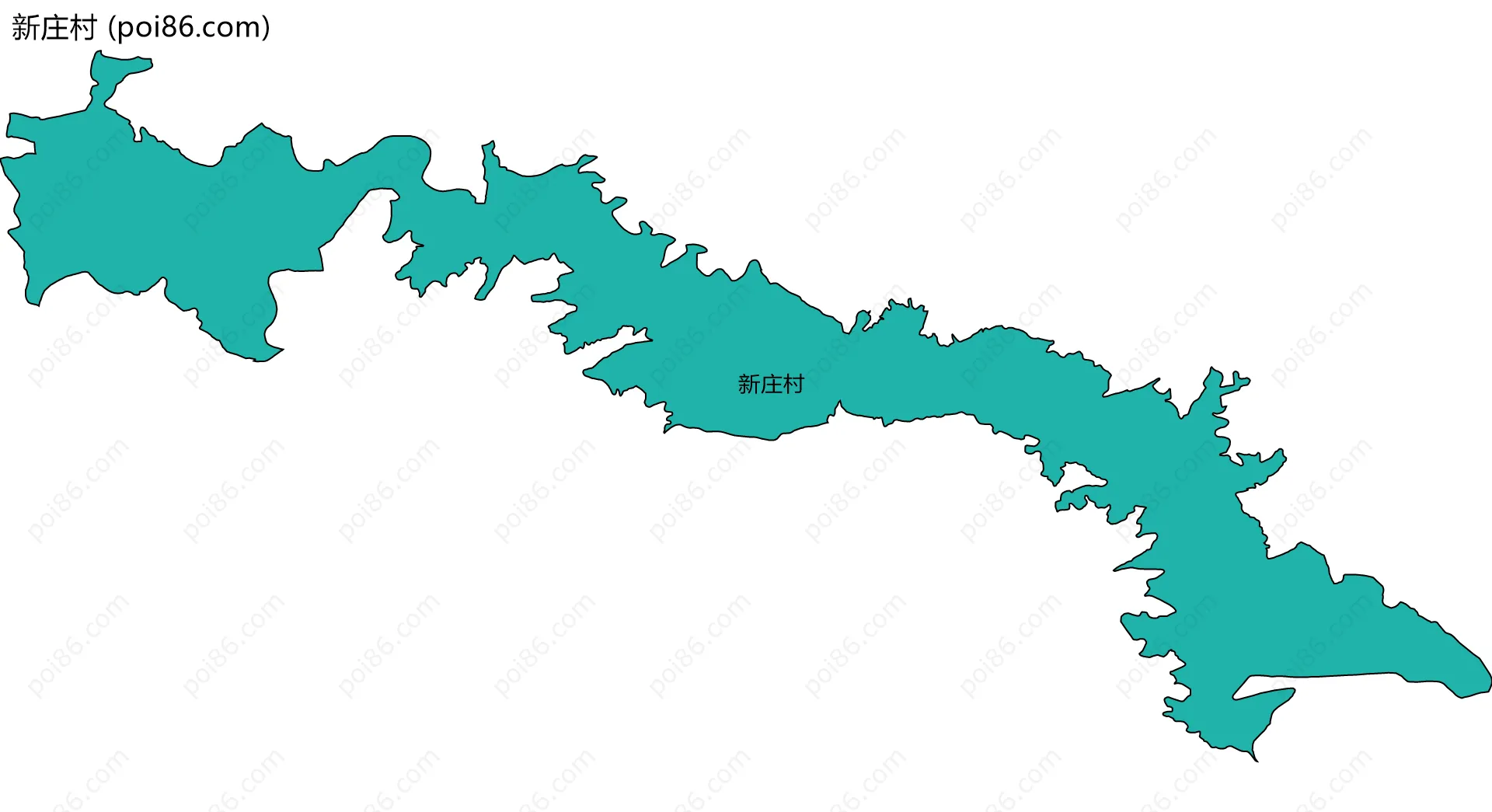 新庄村边界地图