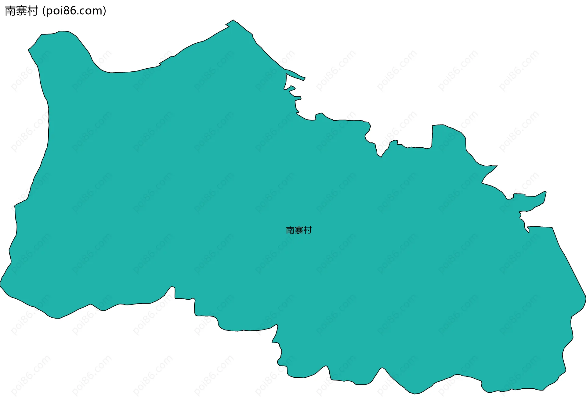 南寨村边界地图