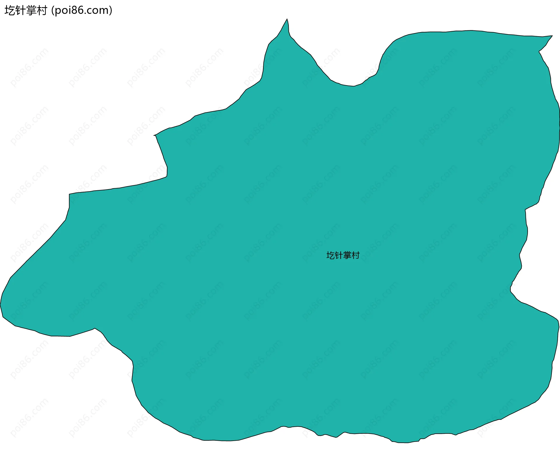 圪针掌村边界地图