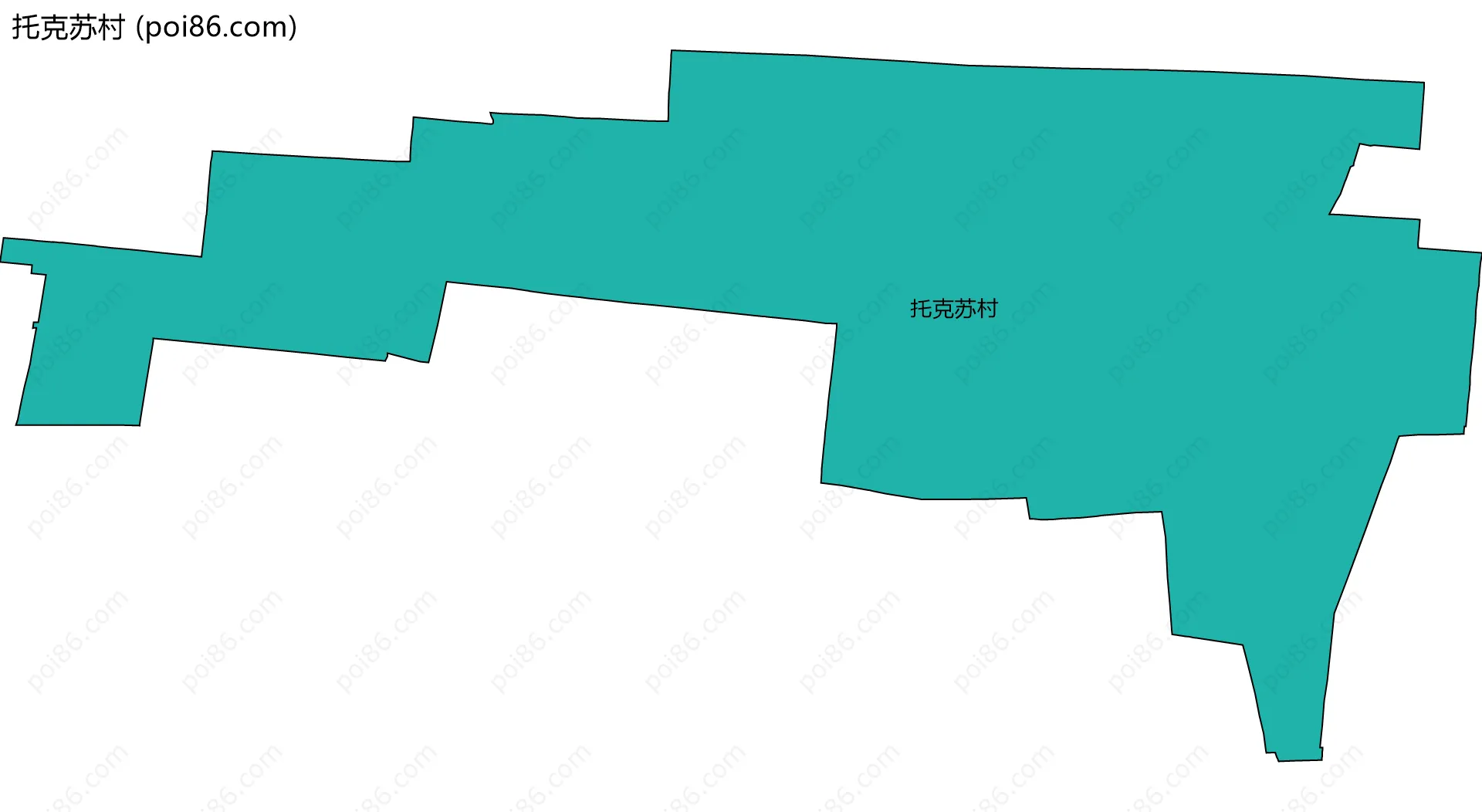 托克苏村边界地图