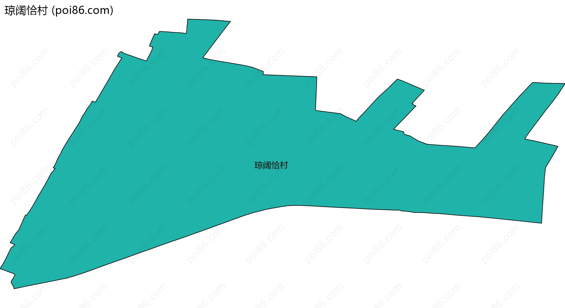 琼阔恰村边界地图