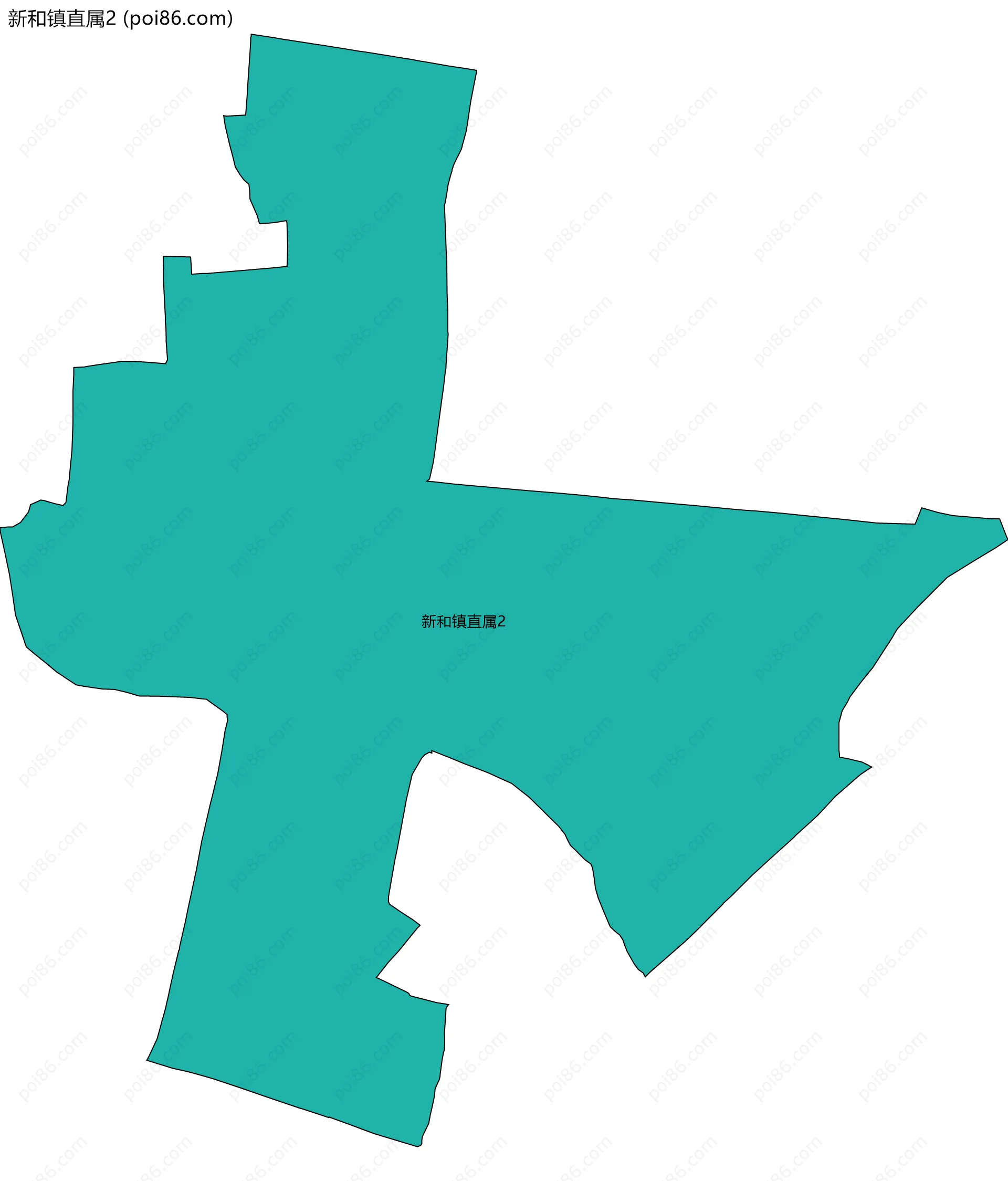 新和镇直属2边界地图