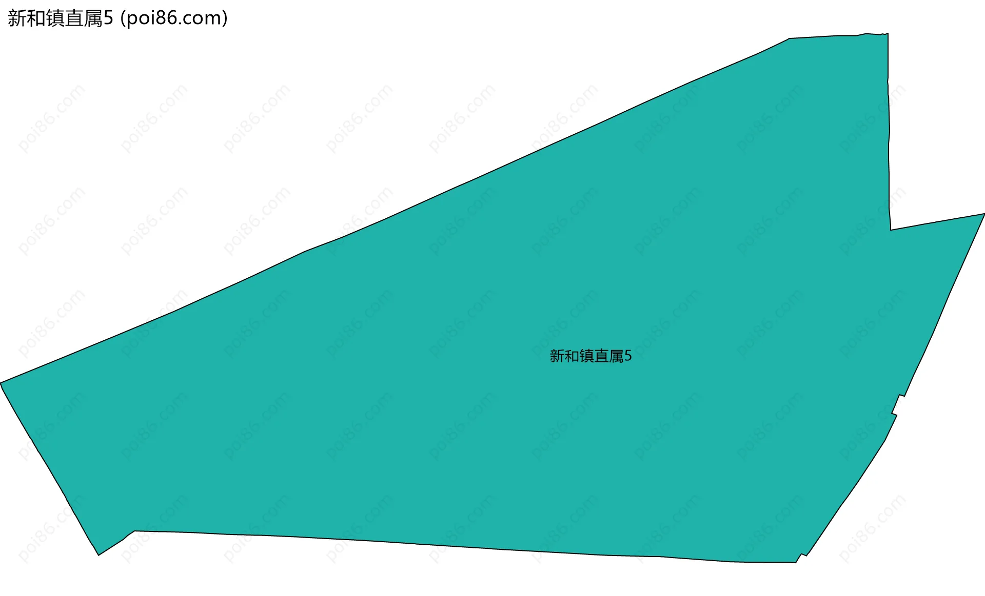 新和镇直属5边界地图