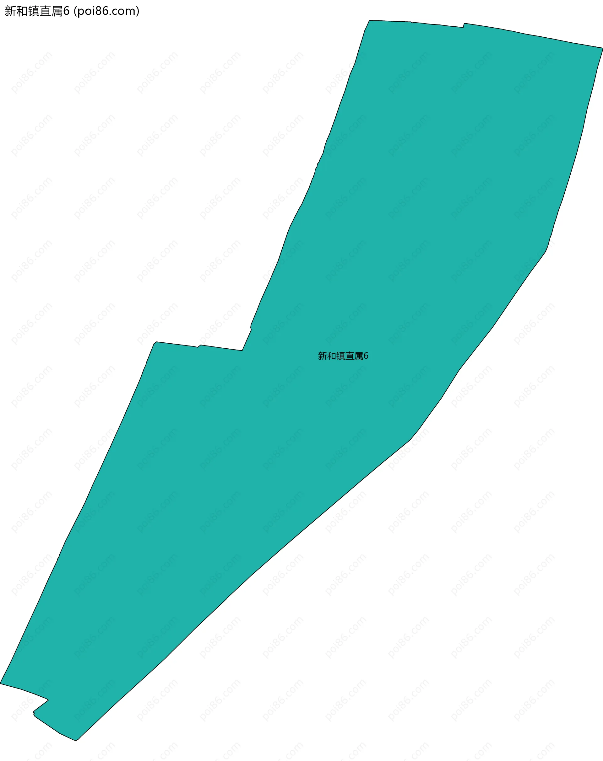 新和镇直属6边界地图