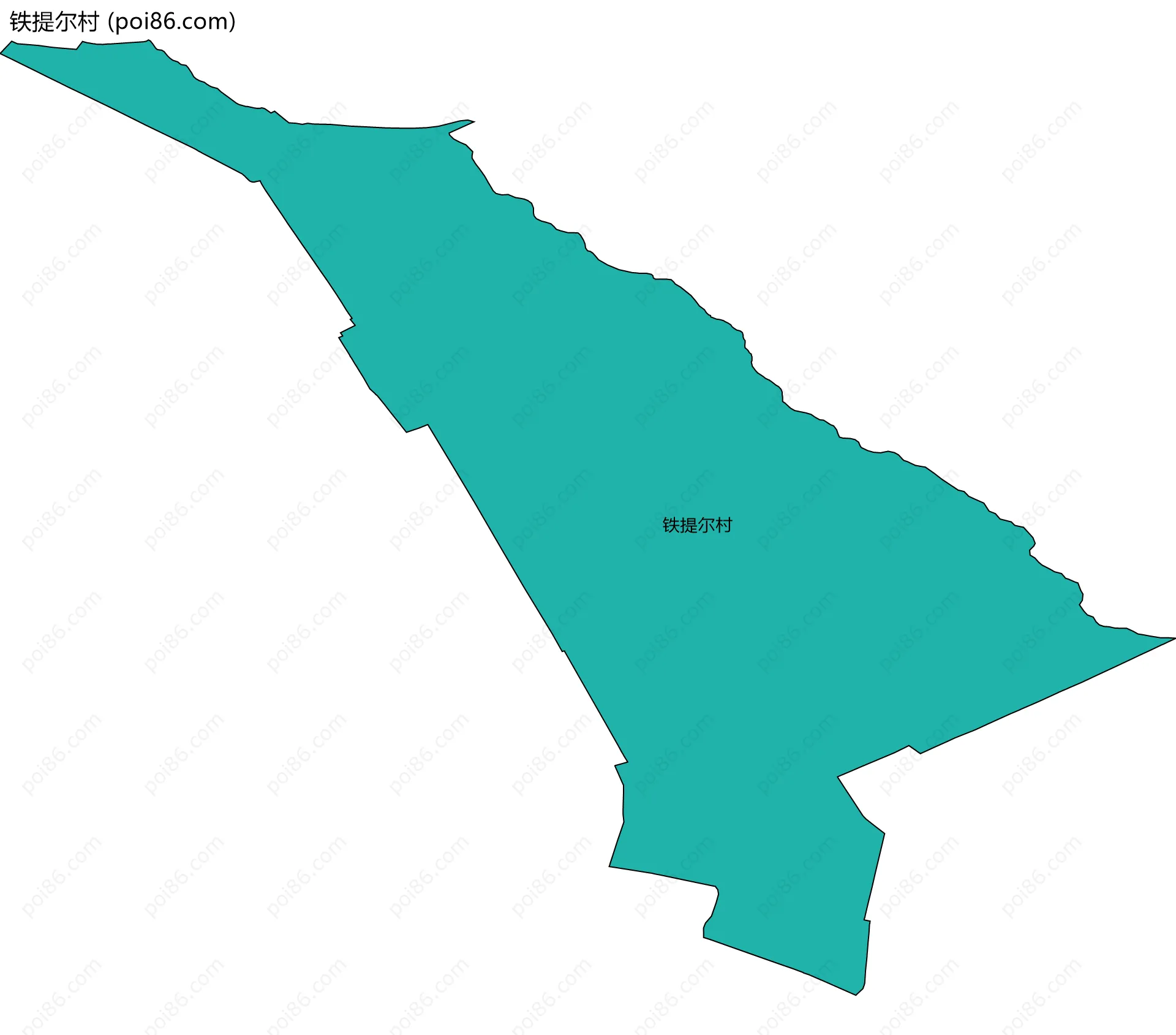 铁提尔村边界地图