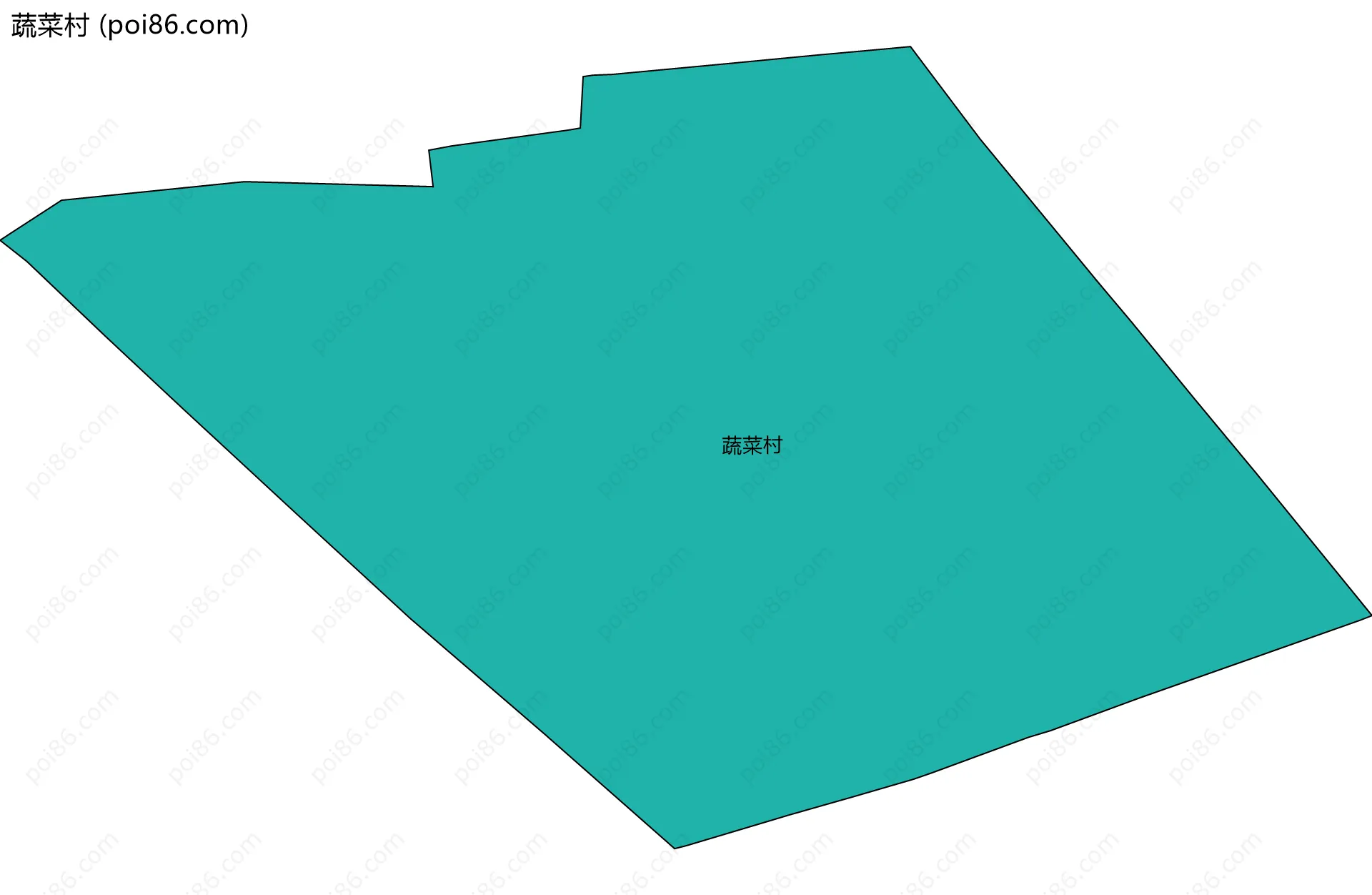 蔬菜村边界地图