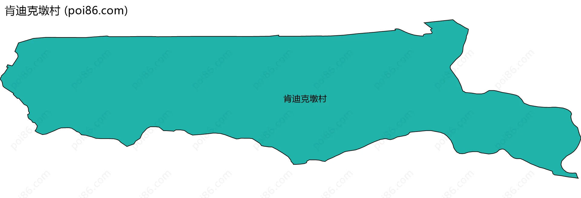 肯迪克墩村边界地图