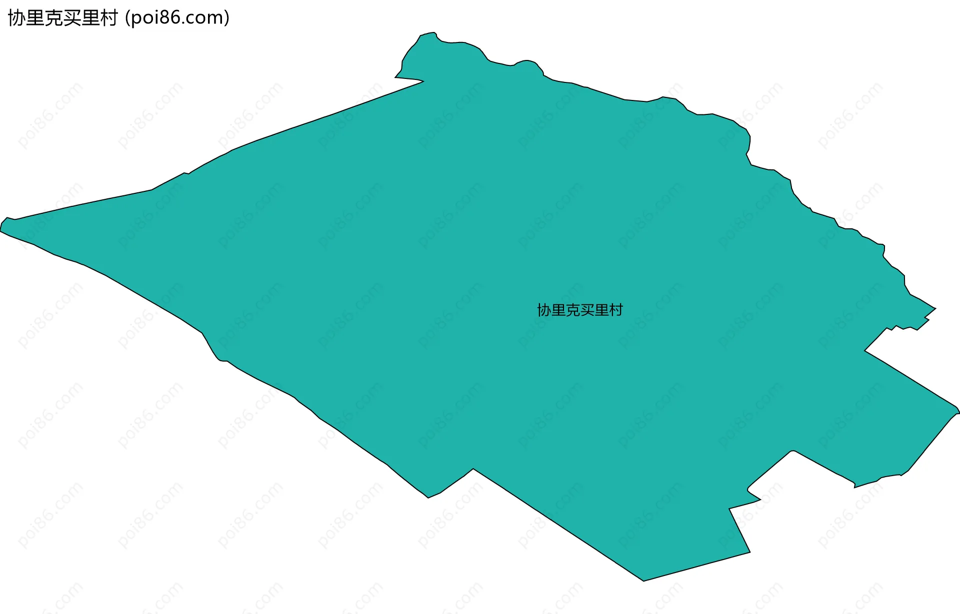 协里克买里村边界地图