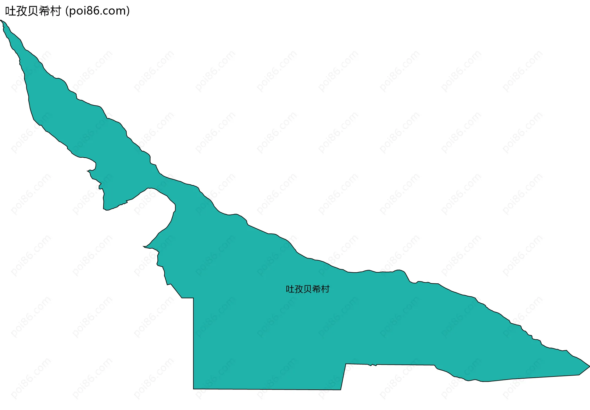 吐孜贝希村边界地图