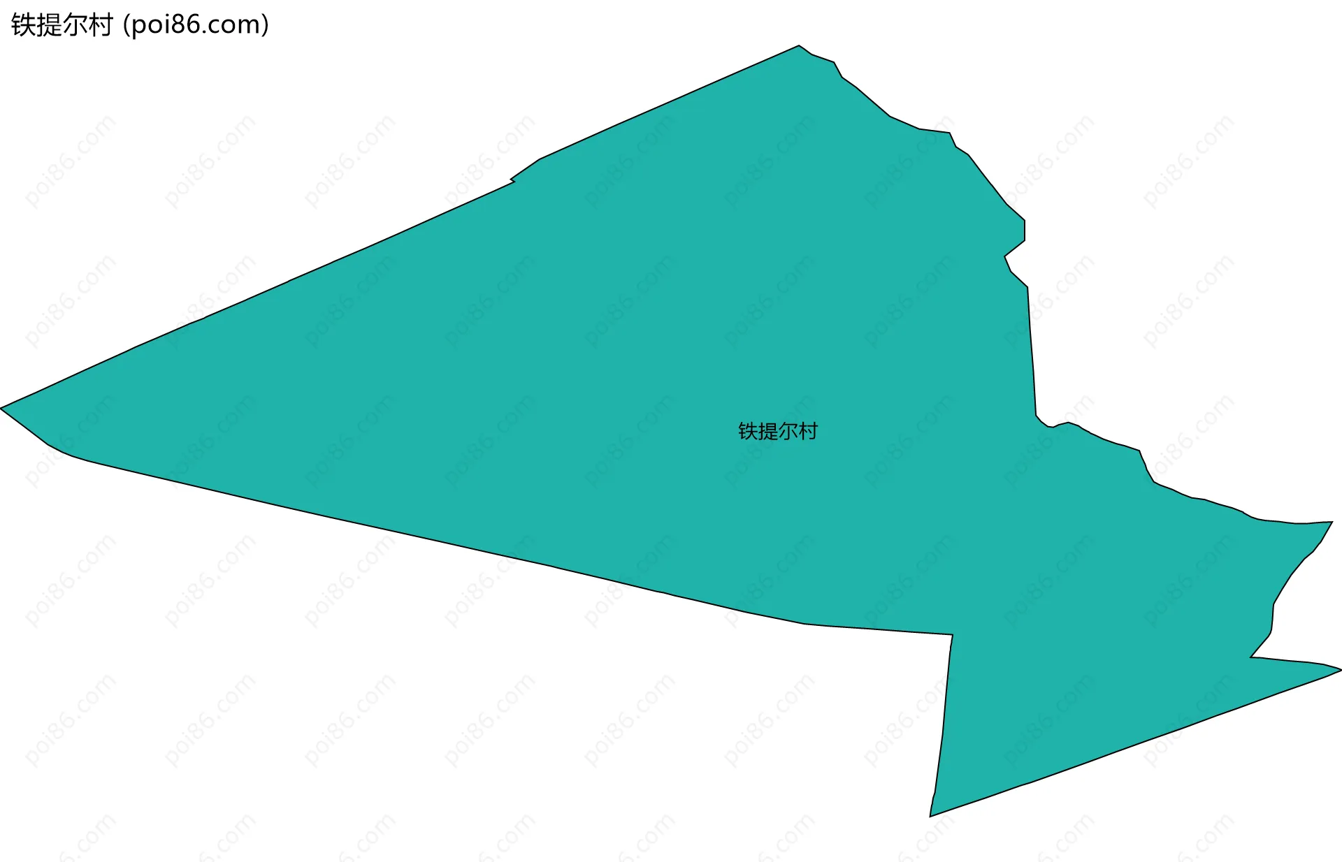 铁提尔村边界地图