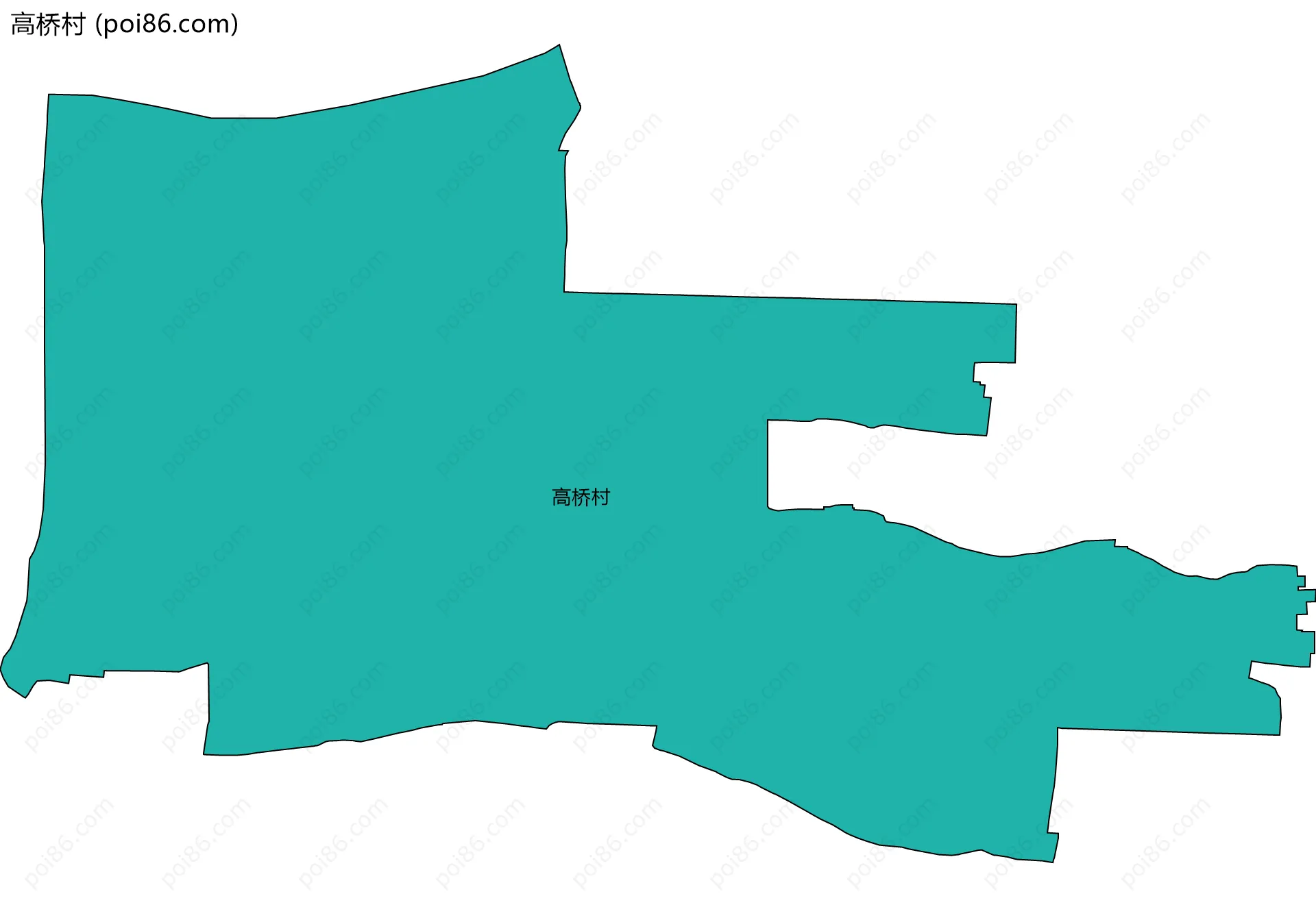 高桥村边界地图
