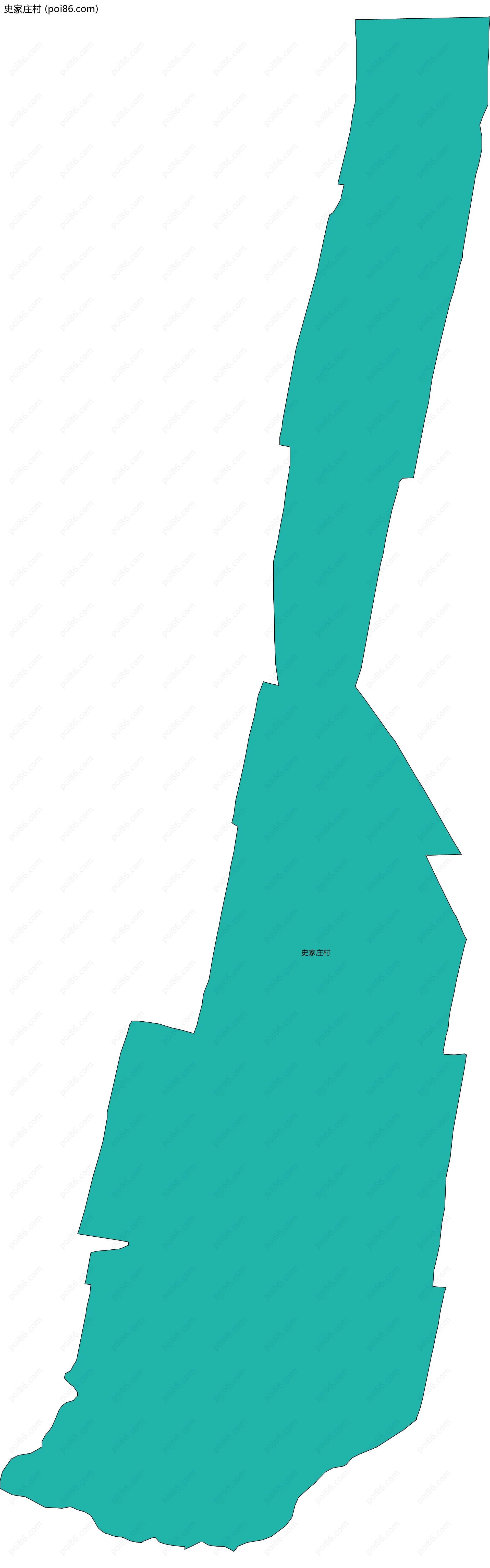 史家庄村边界地图