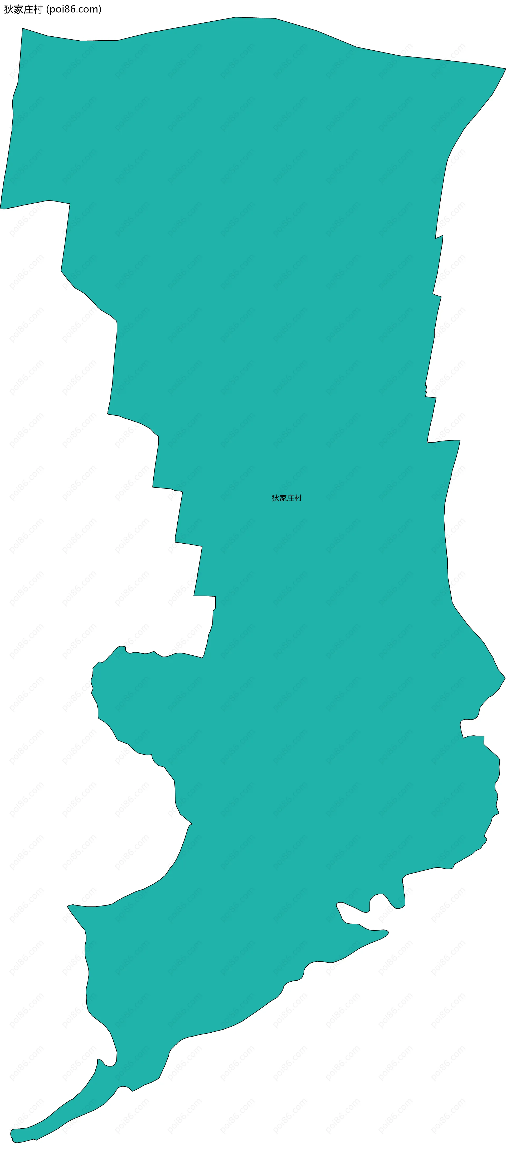 狄家庄村边界地图