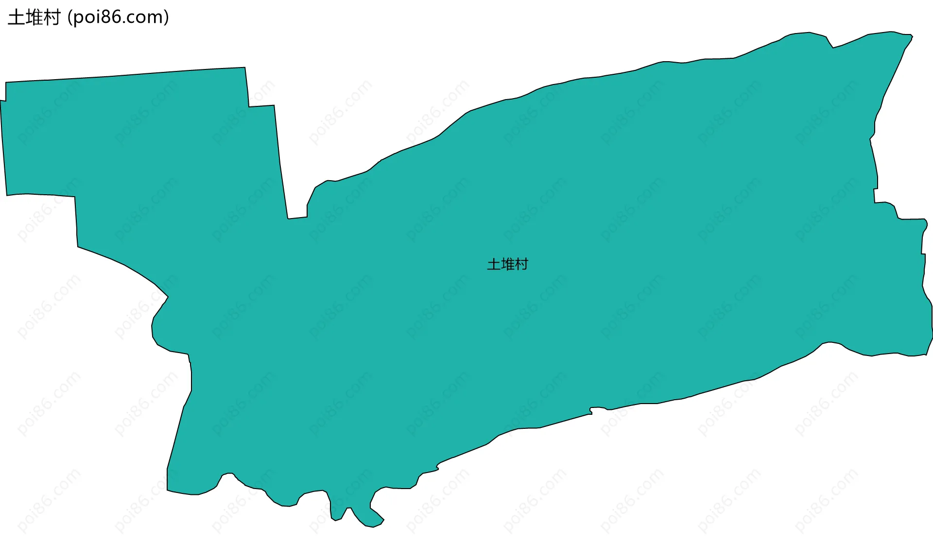 土堆村边界地图