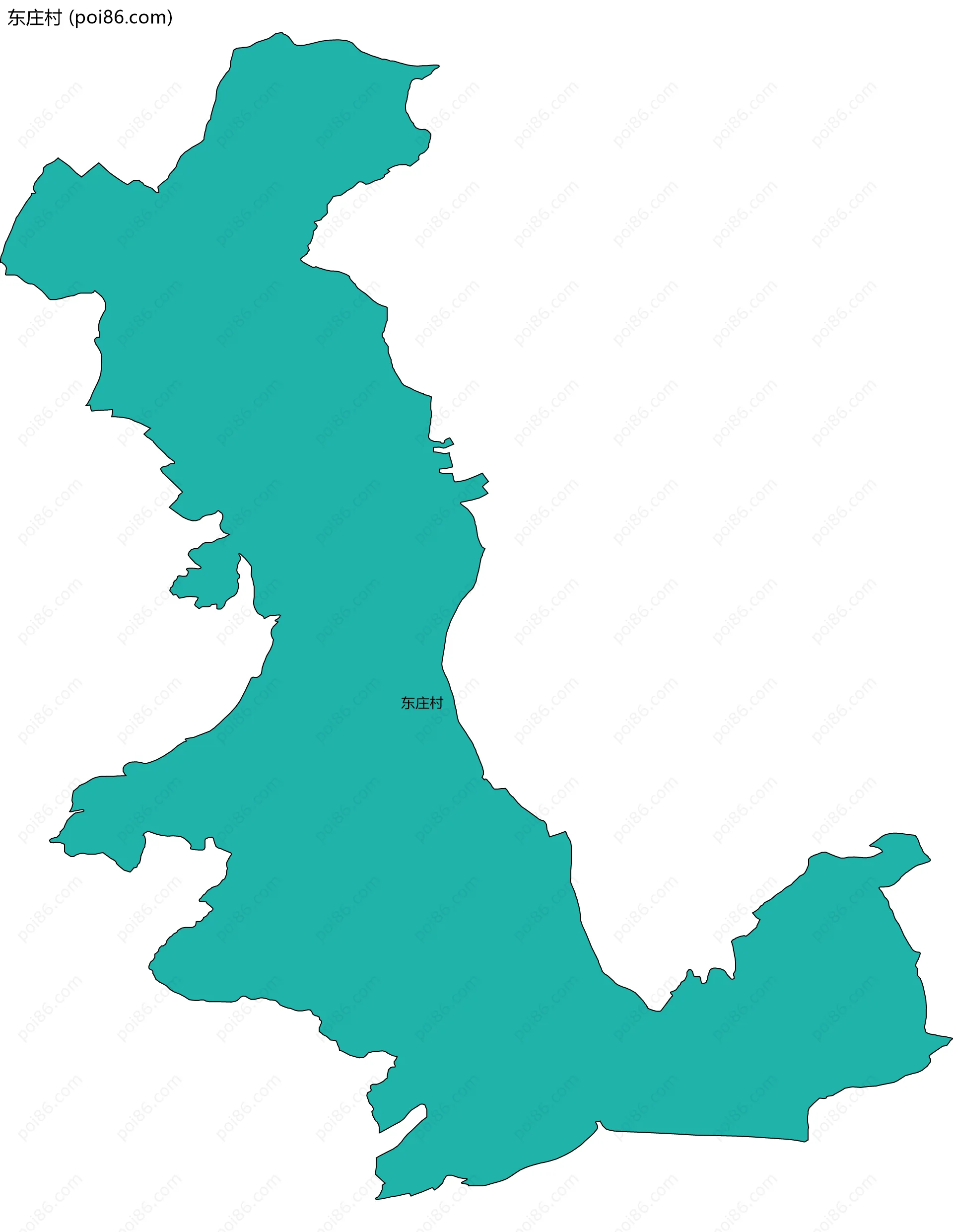 东庄村边界地图