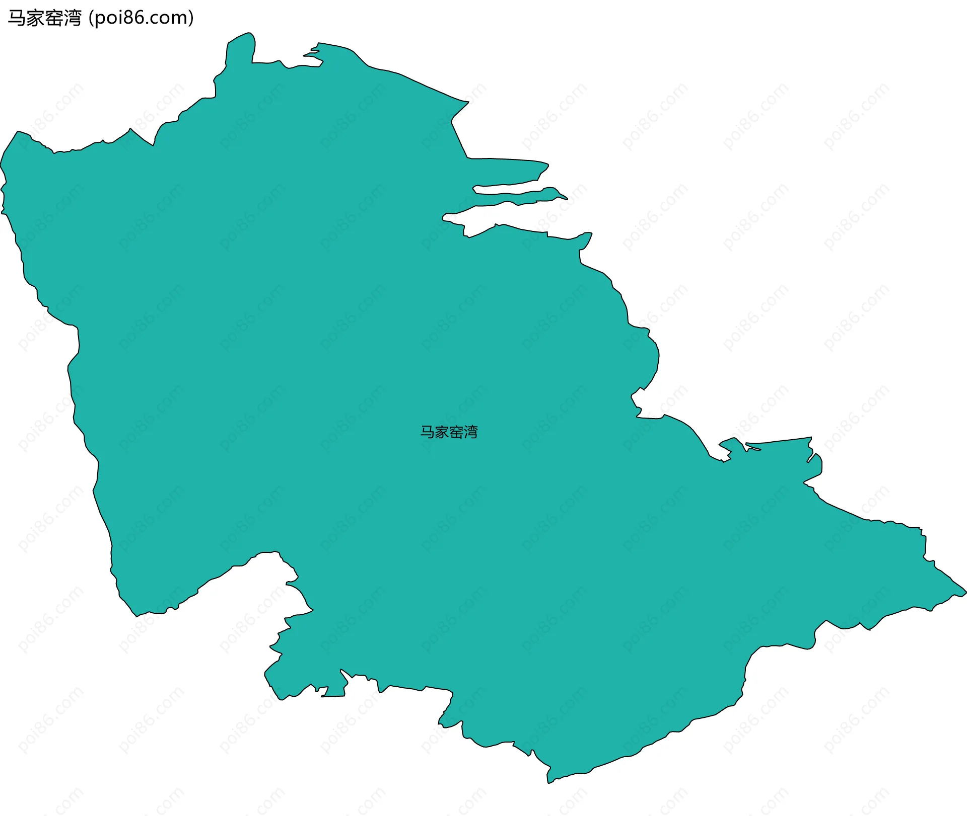 马家窑湾边界地图