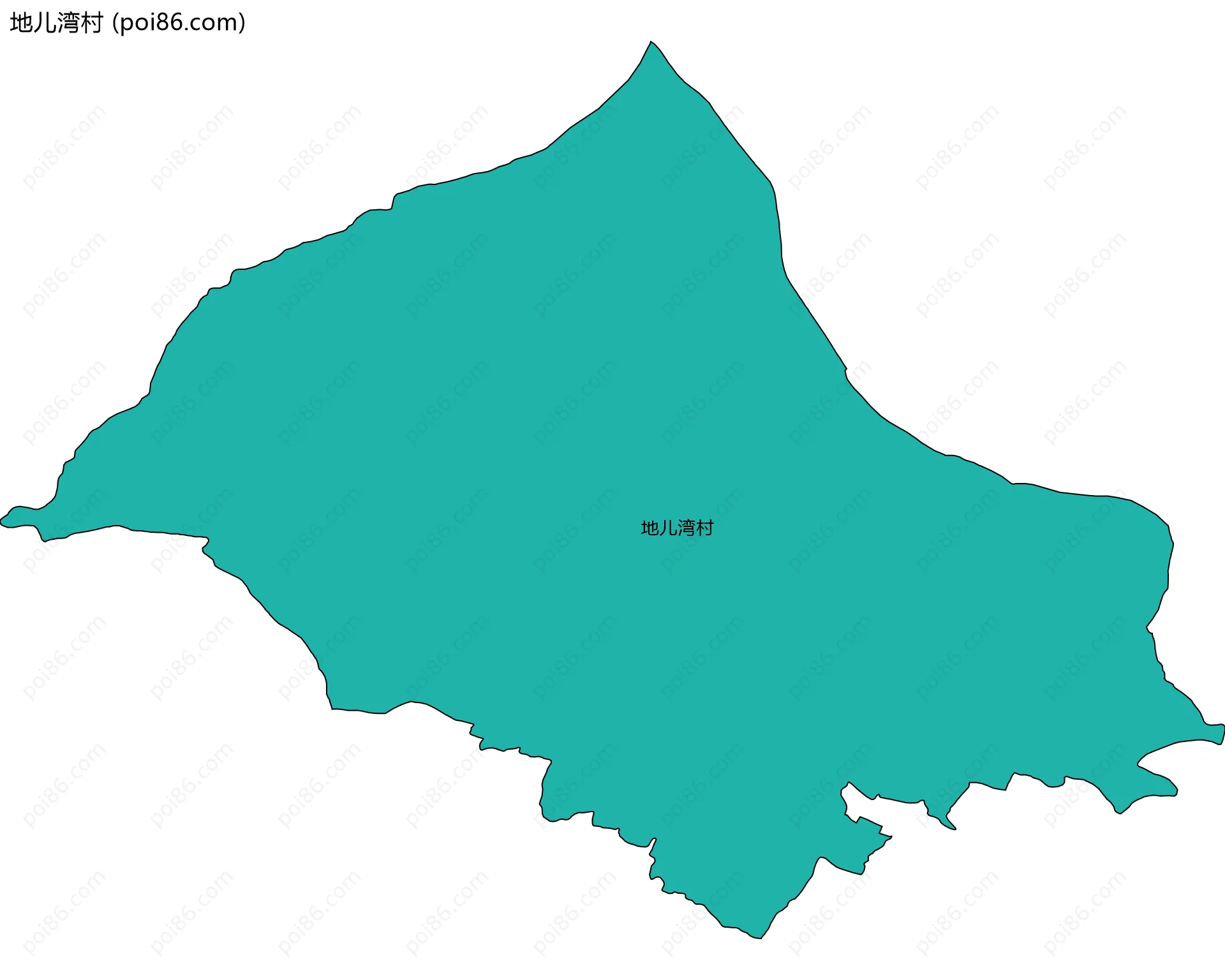 地儿湾村边界地图