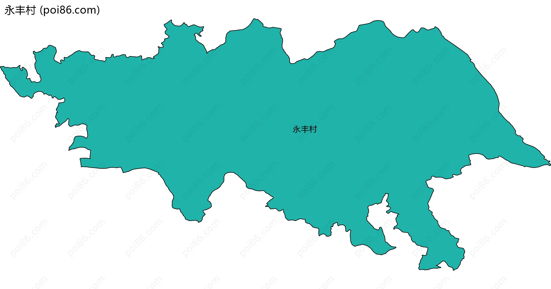 永丰村边界地图