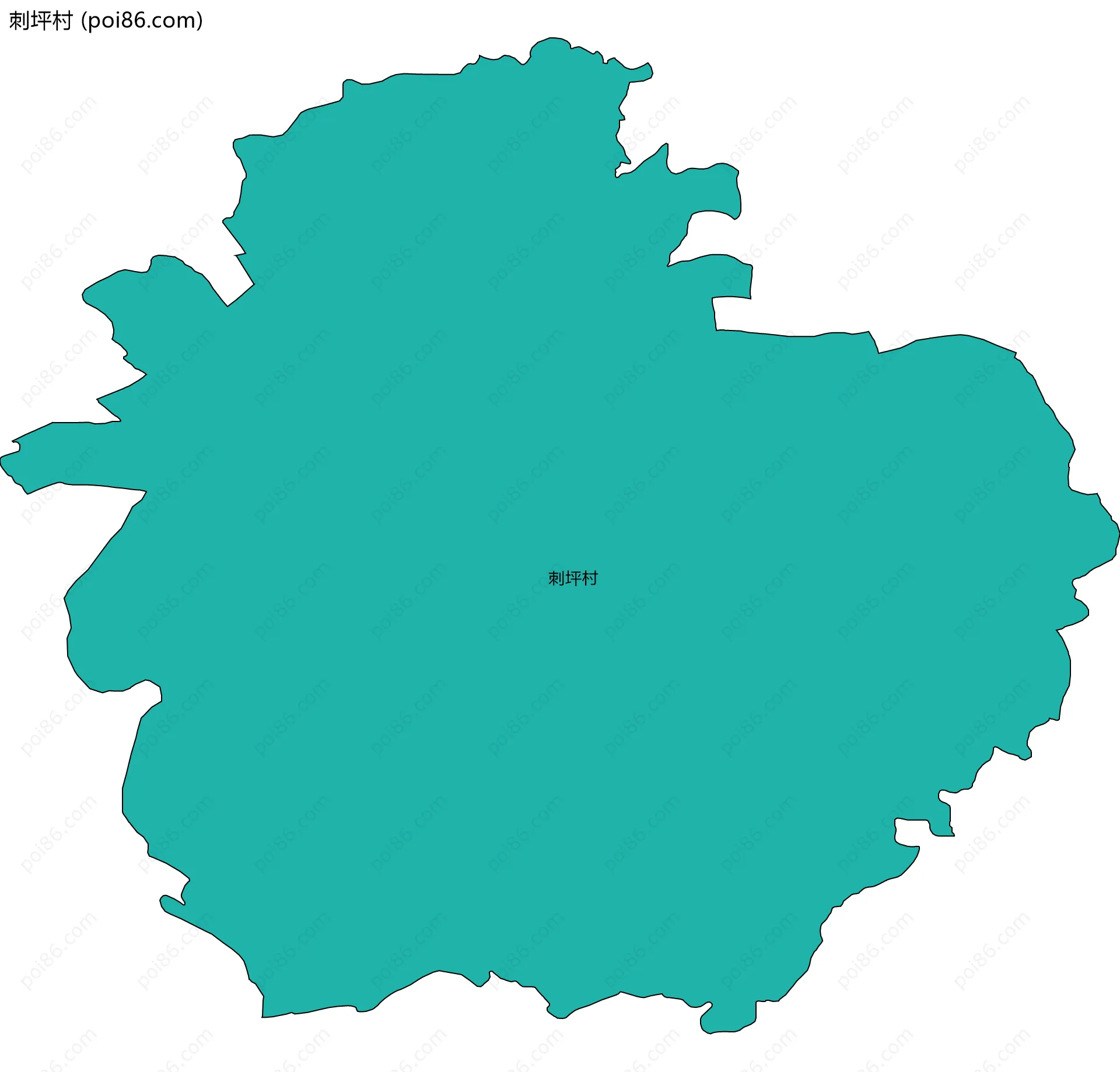 刺坪村边界地图