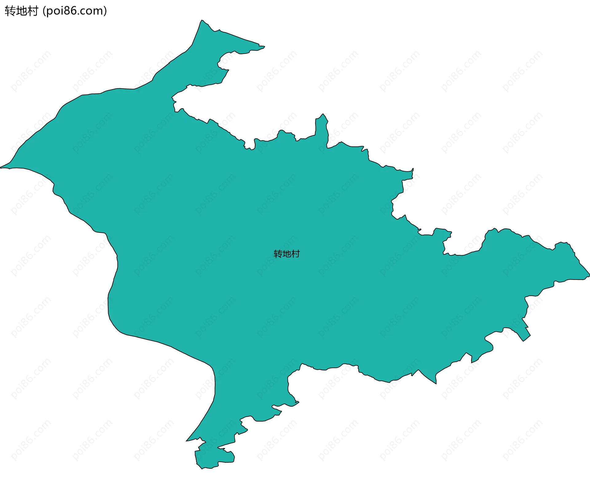 转地村边界地图