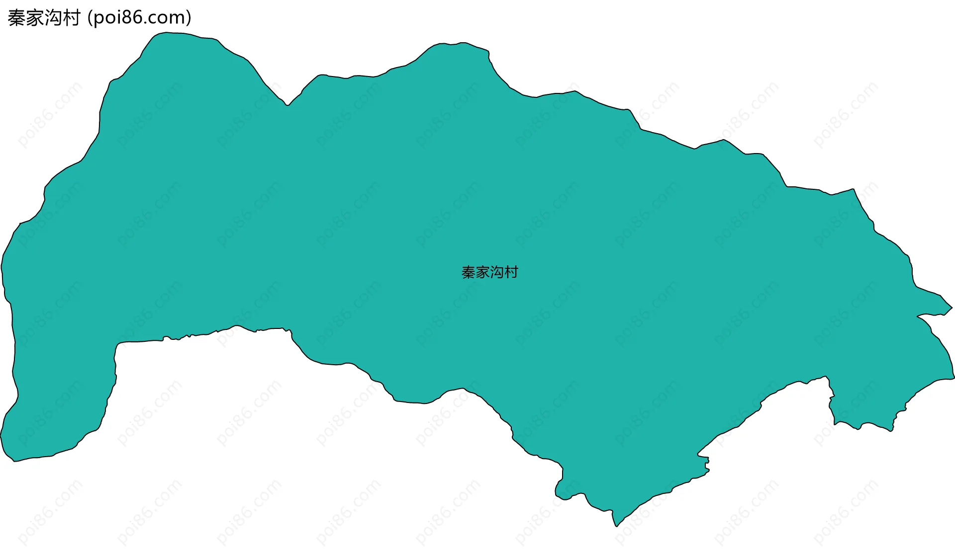 秦家沟村边界地图