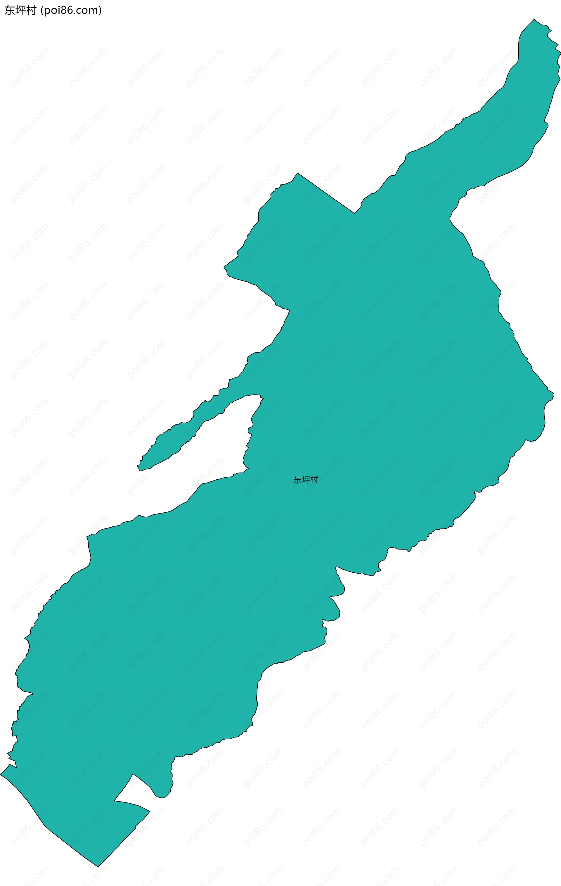 东坪村边界地图