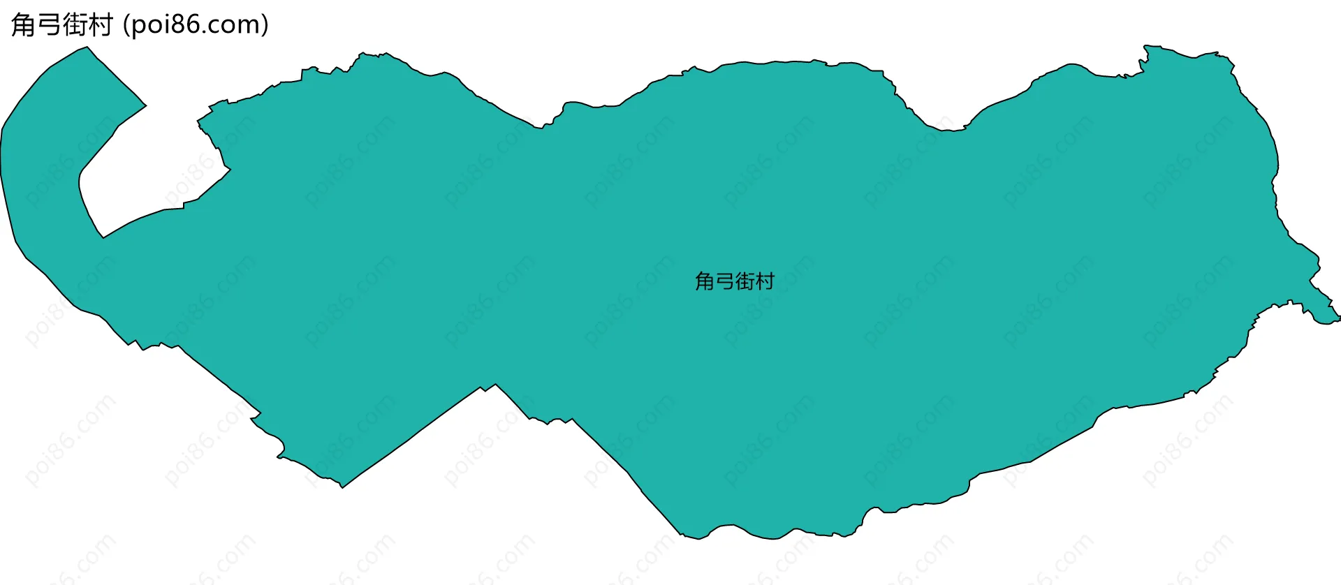角弓街村边界地图