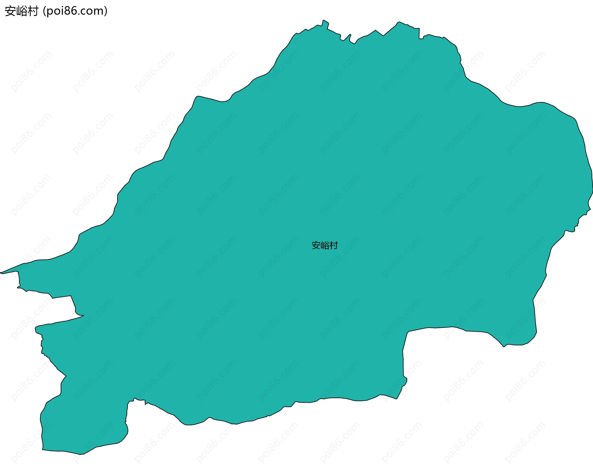 安峪村边界地图