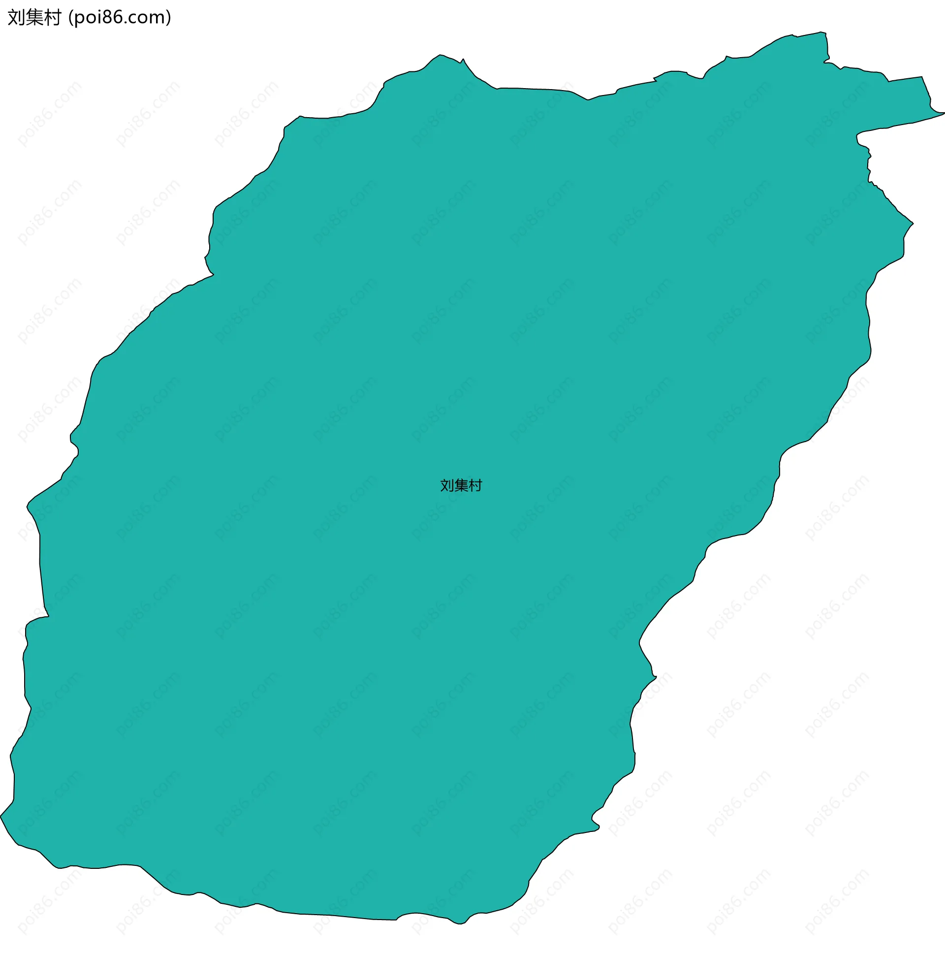 刘集村边界地图