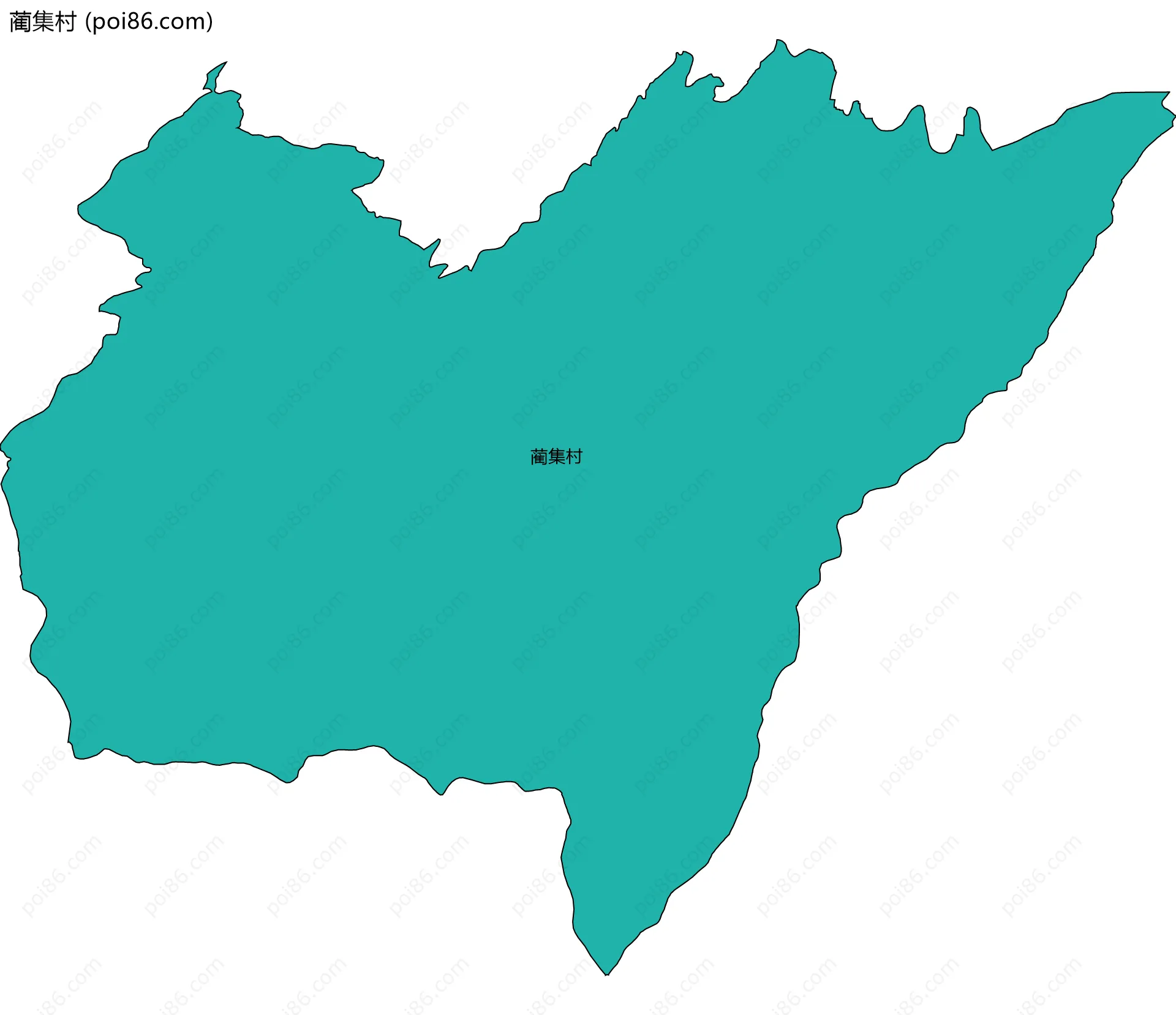 蔺集村边界地图