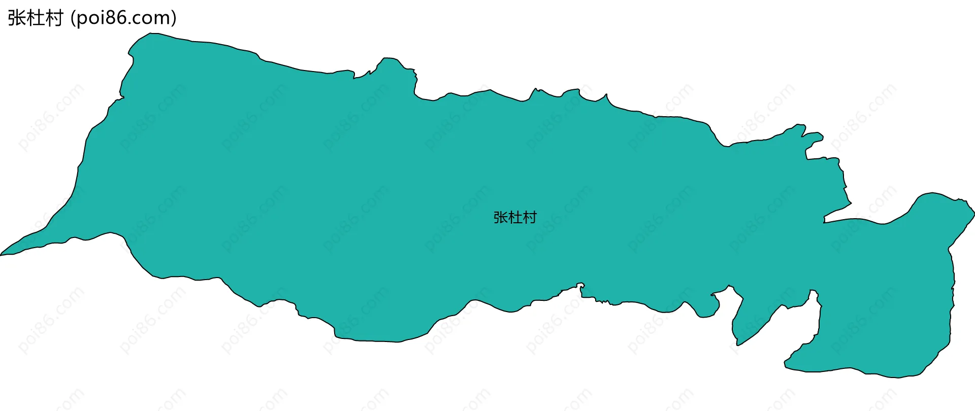 张杜村边界地图