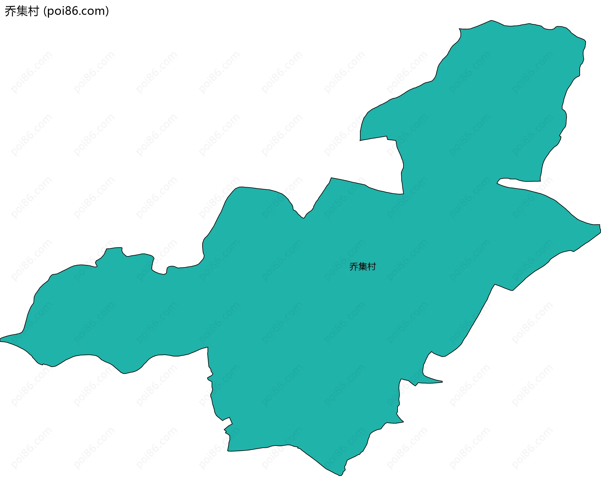 乔集村边界地图